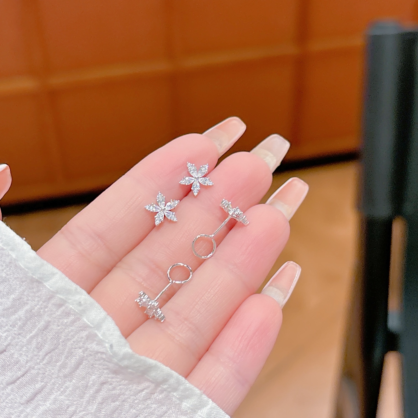 Low Allergy Silver Earrings Lively New Year Gold