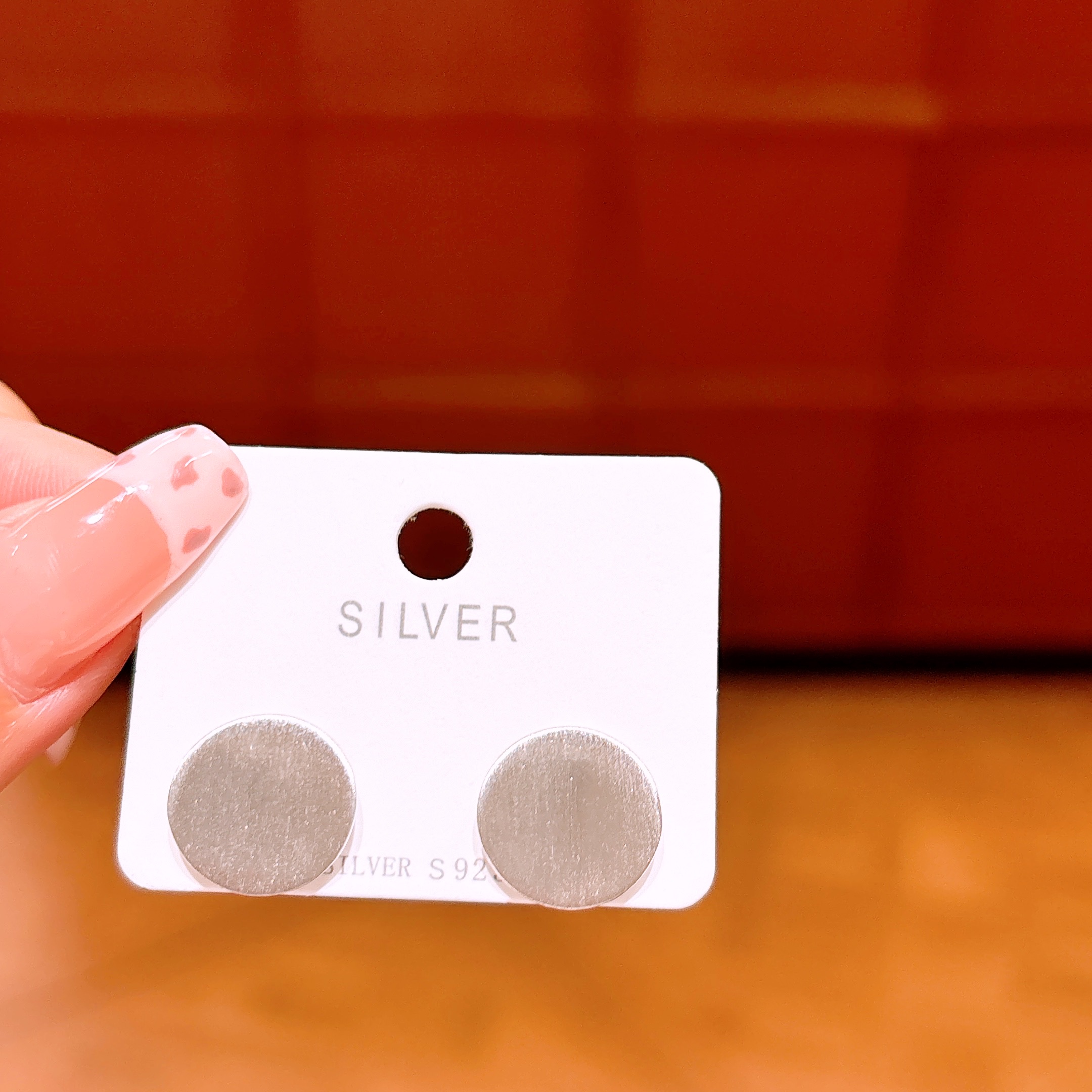 Low Allergy Silver Earrings Artistic New Year Silver