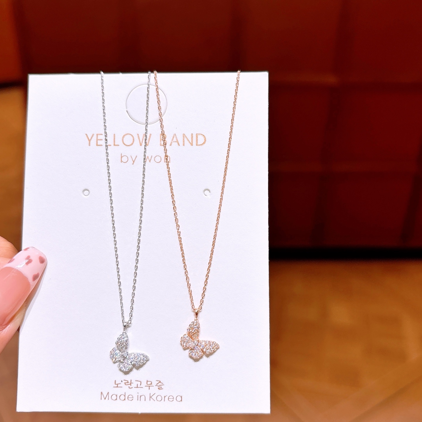 Fine Silver Necklace Korean Style Wedding Gold