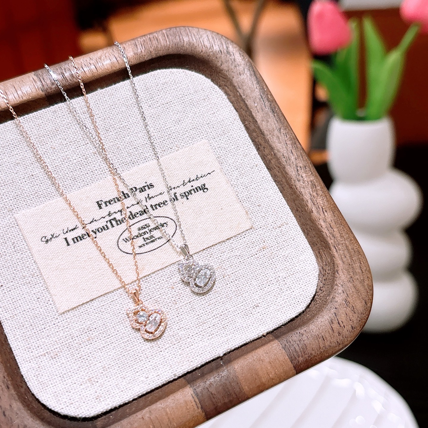 S925 Sterling Silver Necklace Sweet Gift for Her Silver