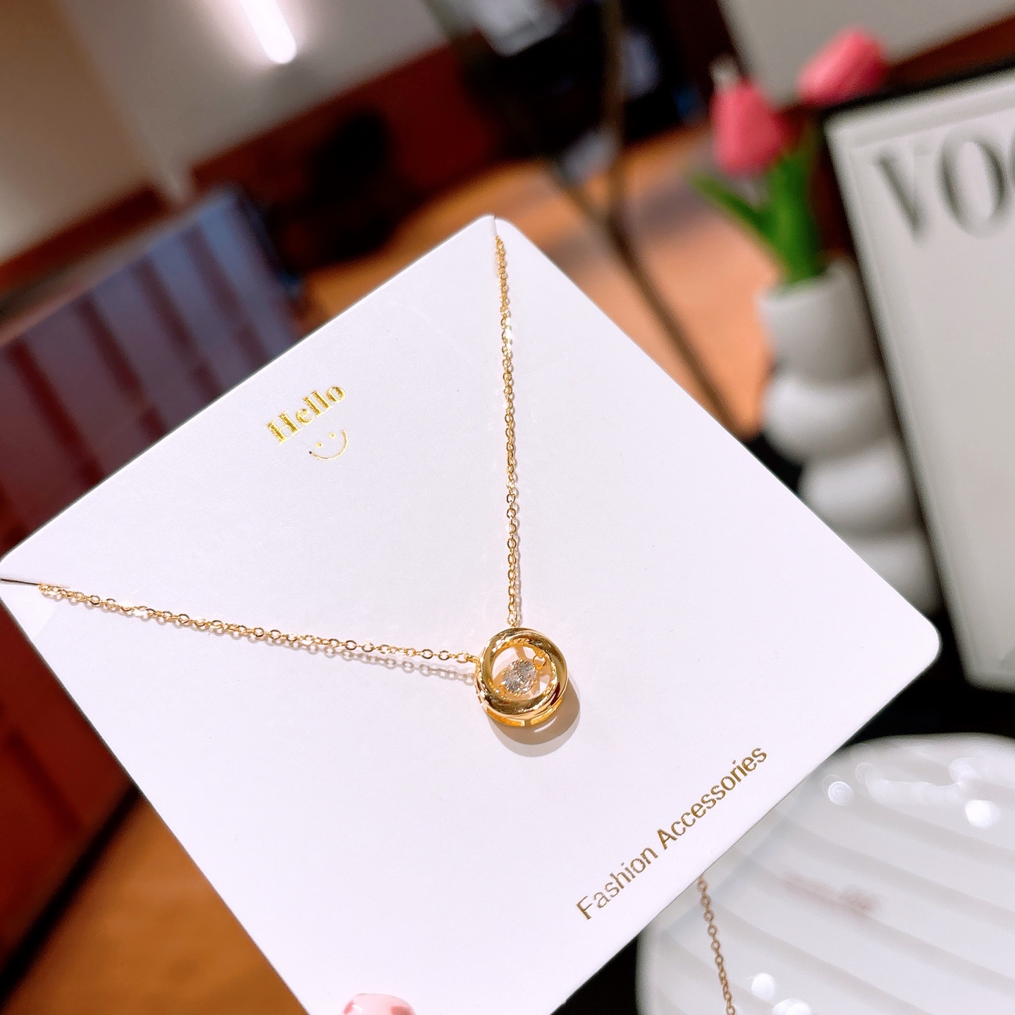 Low Allergy Silver Necklace Sweet Self-love Gold