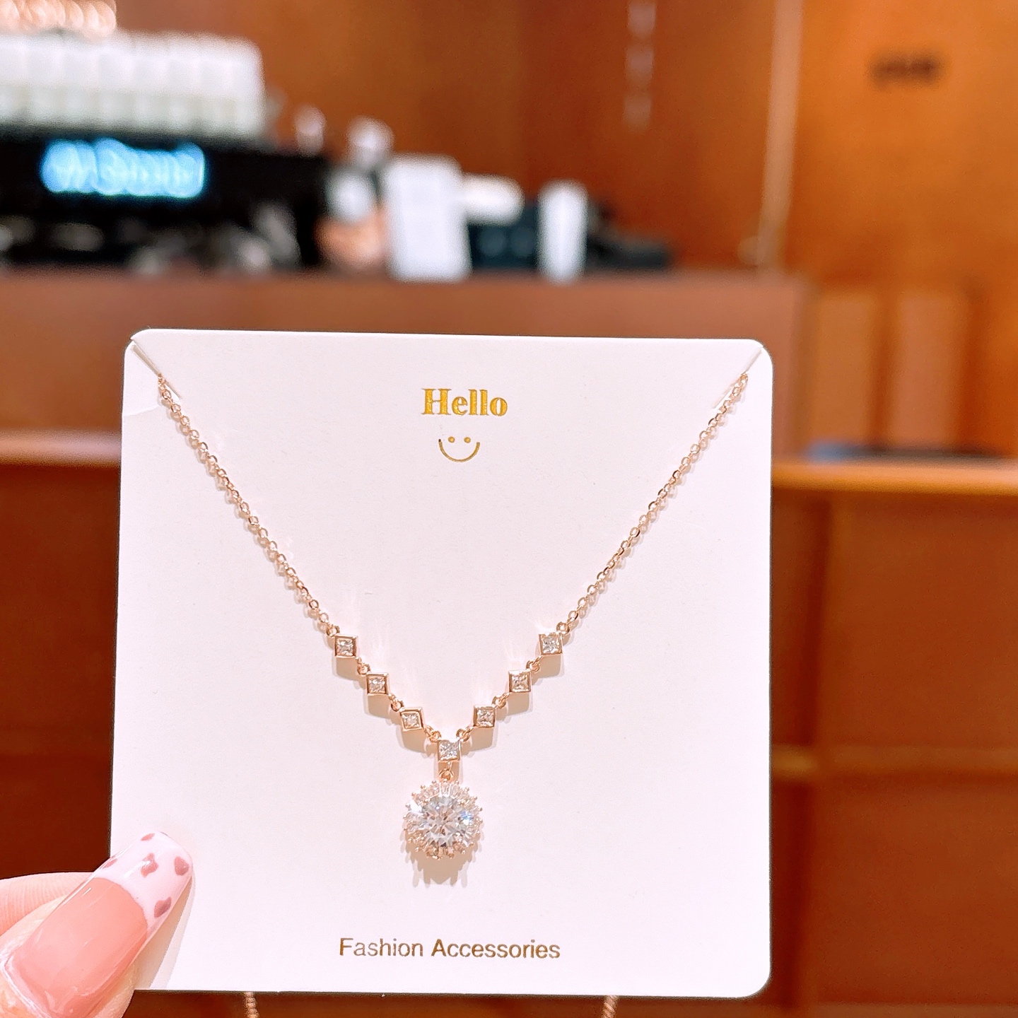 Nickel Free Silver Necklace Elegant Office Gold