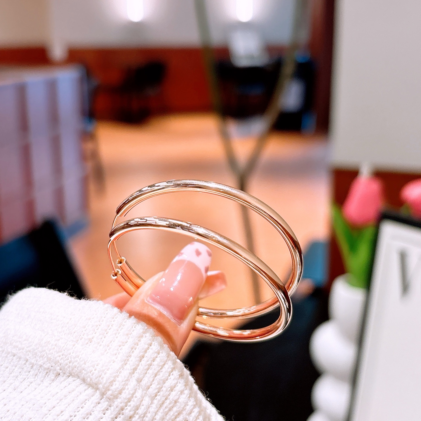 High Polish Silver Hoop Earrings Precision Proposal Gold