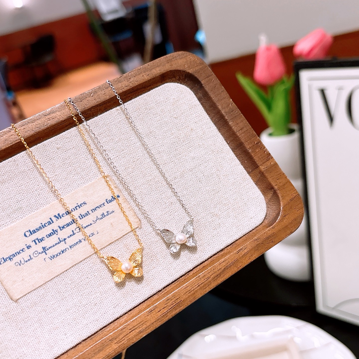 Nickel Free Silver Necklace Forest Spring Festival Silver