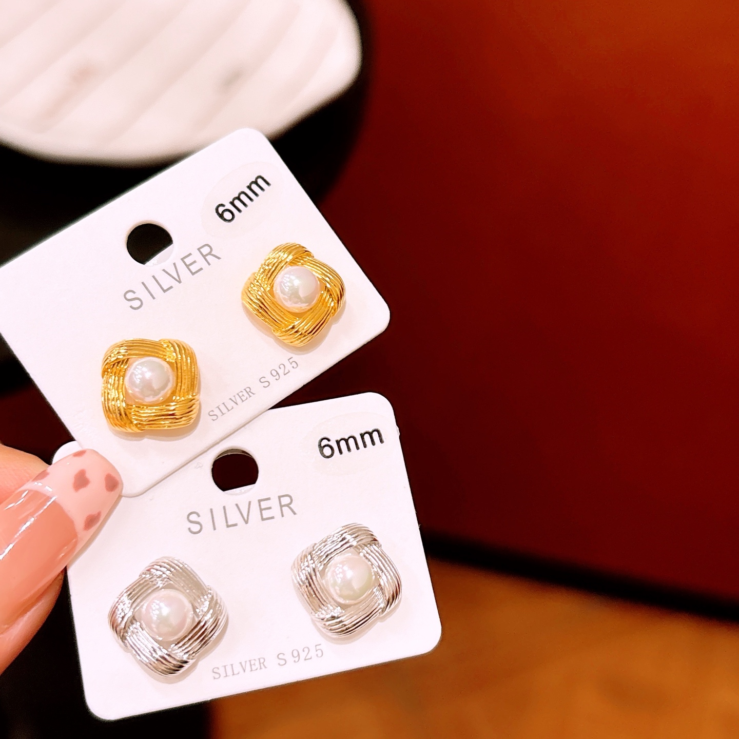 Fine Silver Earrings Lively Birthday Gold