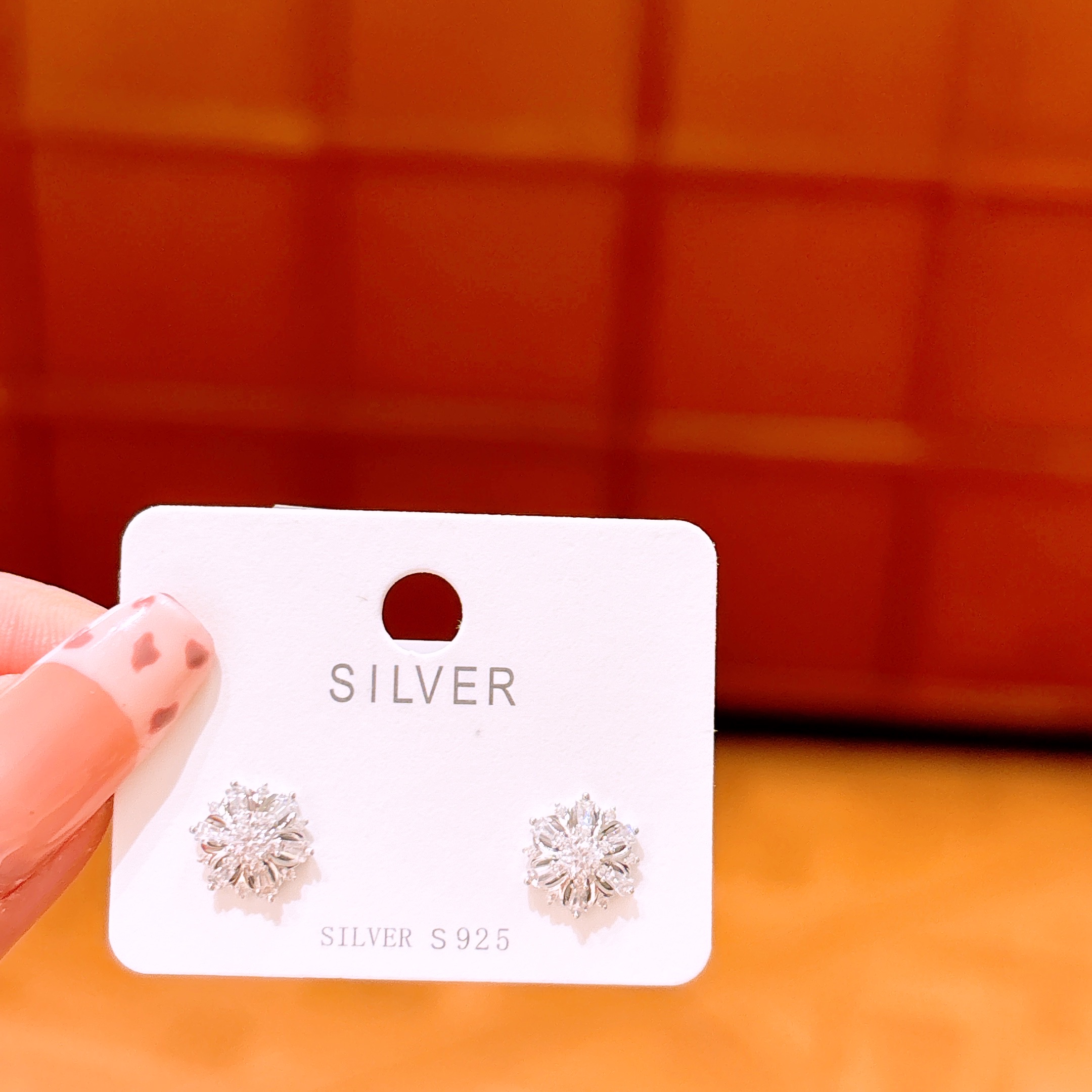 Hochglanzpoliertes Silber Ohrringe Ätherisch Reise Silber