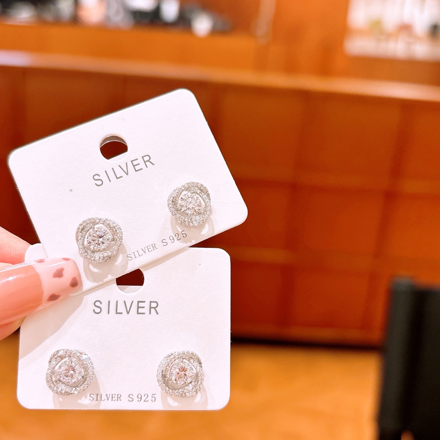 Nickel Free Silver Earrings Chic Engagement Gold