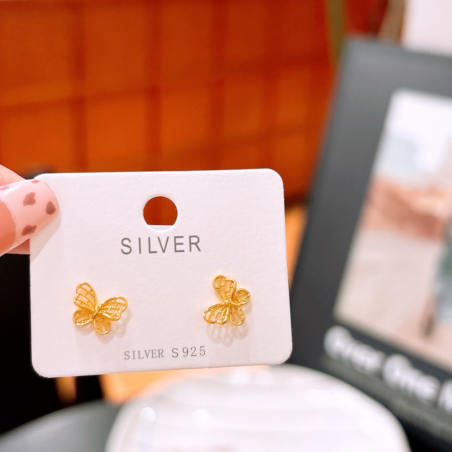 Hypoallergenic Silver Earrings Delicate Teacher's Day Silver