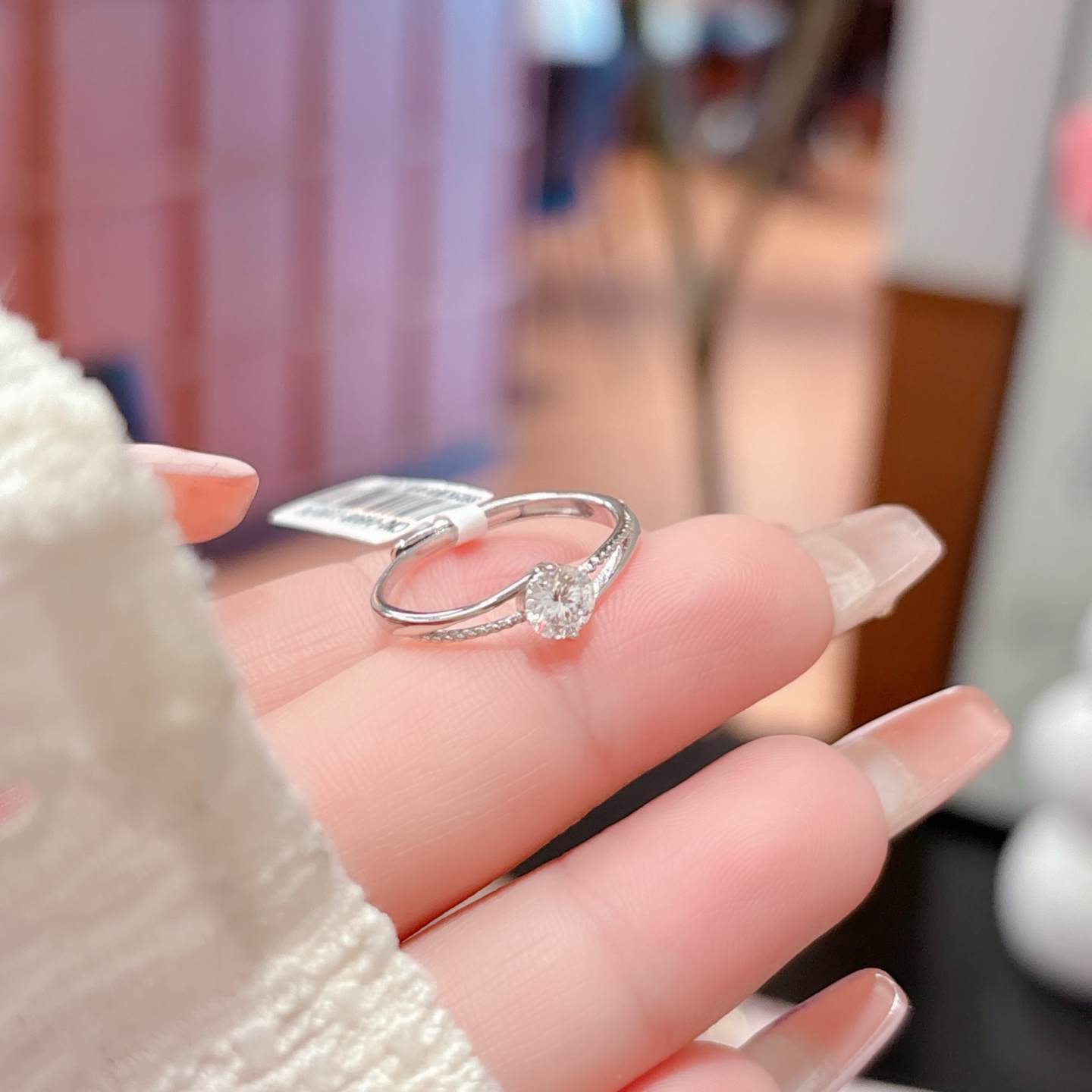 925 Silver Moissanite Ring Precision Spring Festival Gold