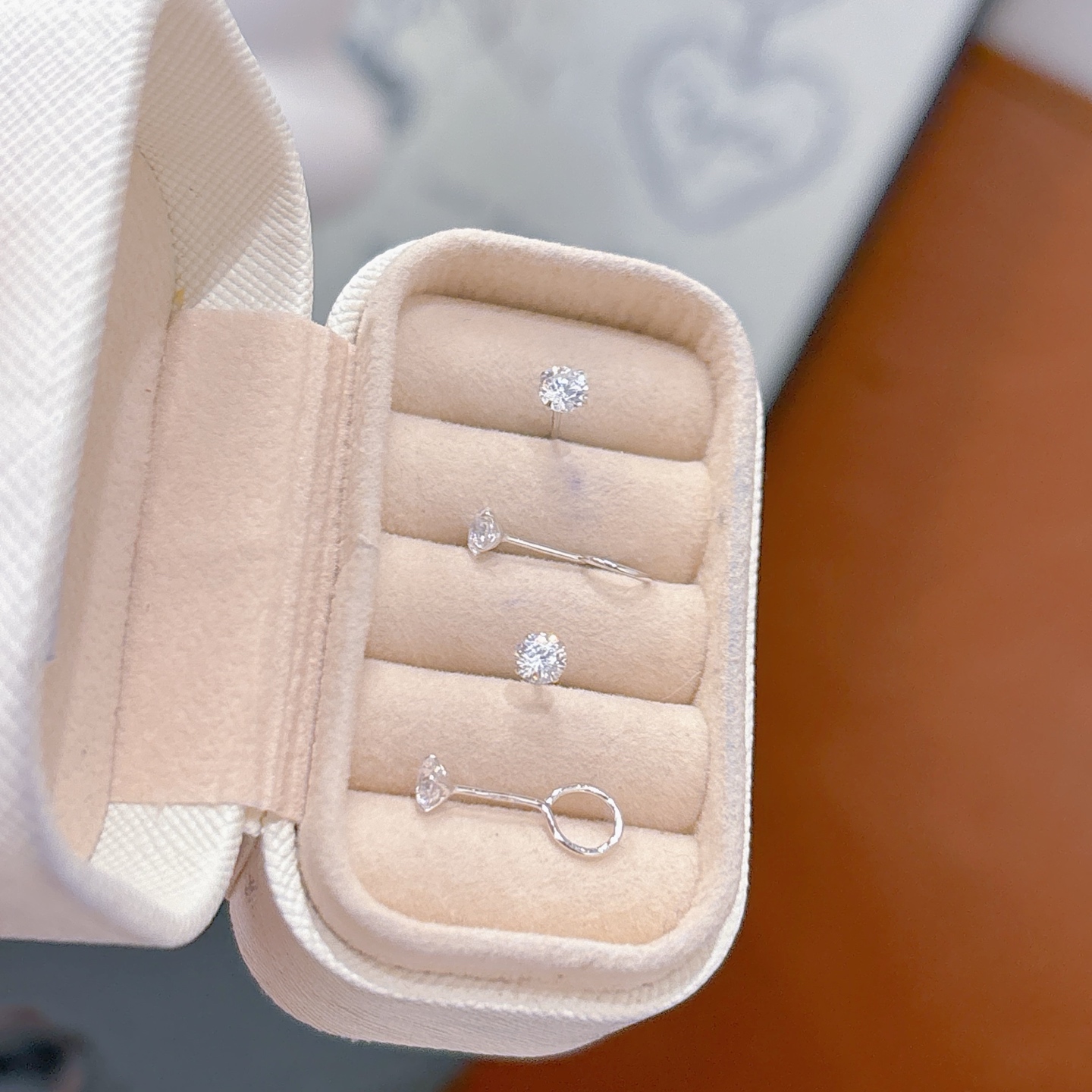 925 Silver Earrings Ultra Minimal Graduation Gold