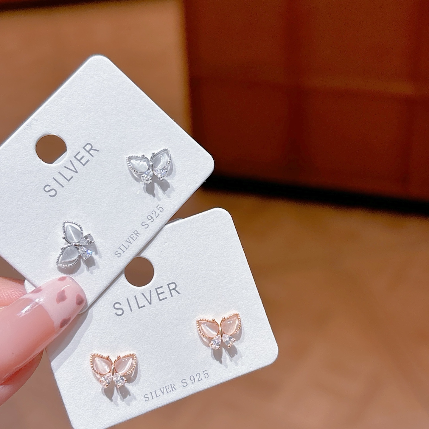 Solid Silver Earrings Sweet & Cool Everyday Wear Gold