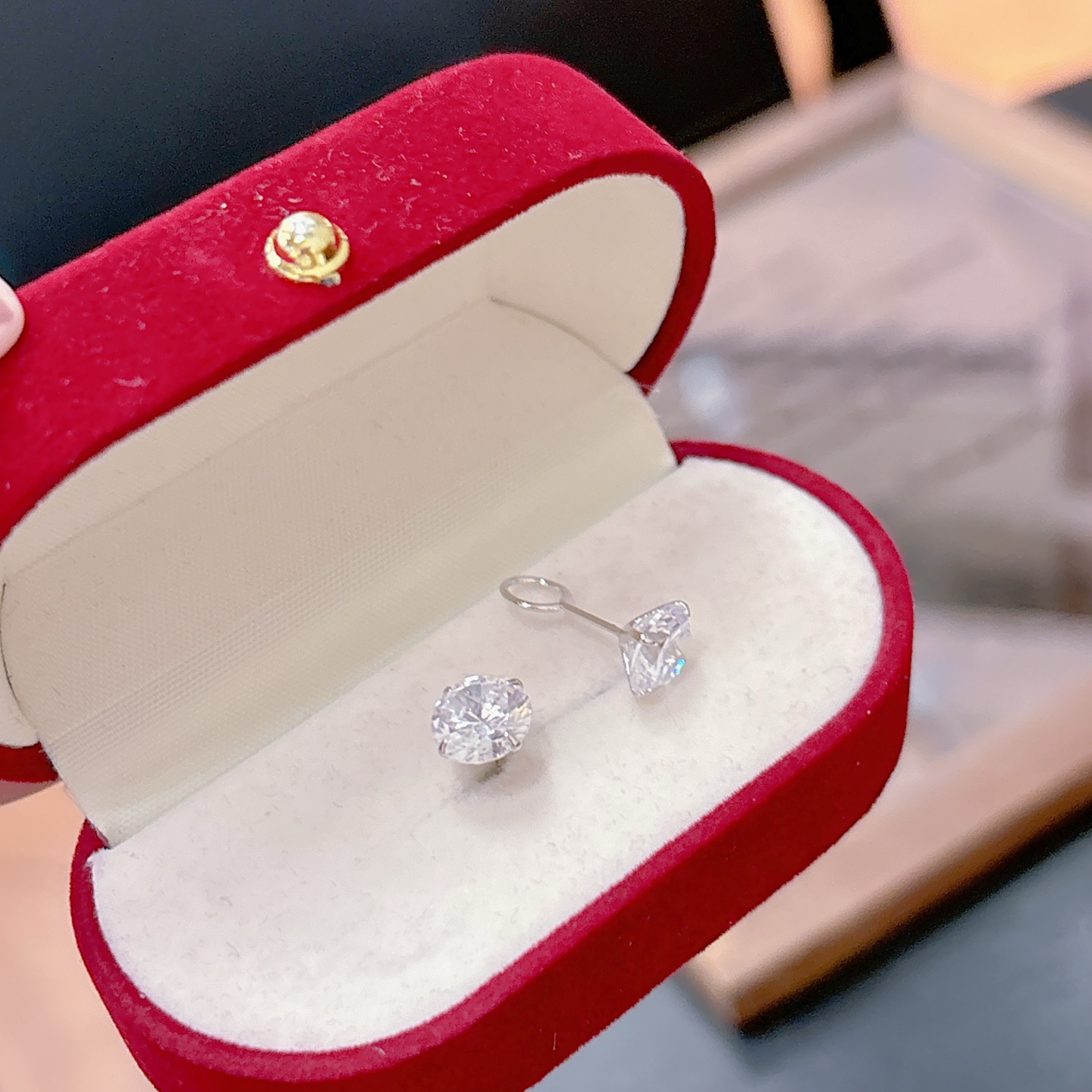 Solid Silver Earrings Unique Anniversary Gold