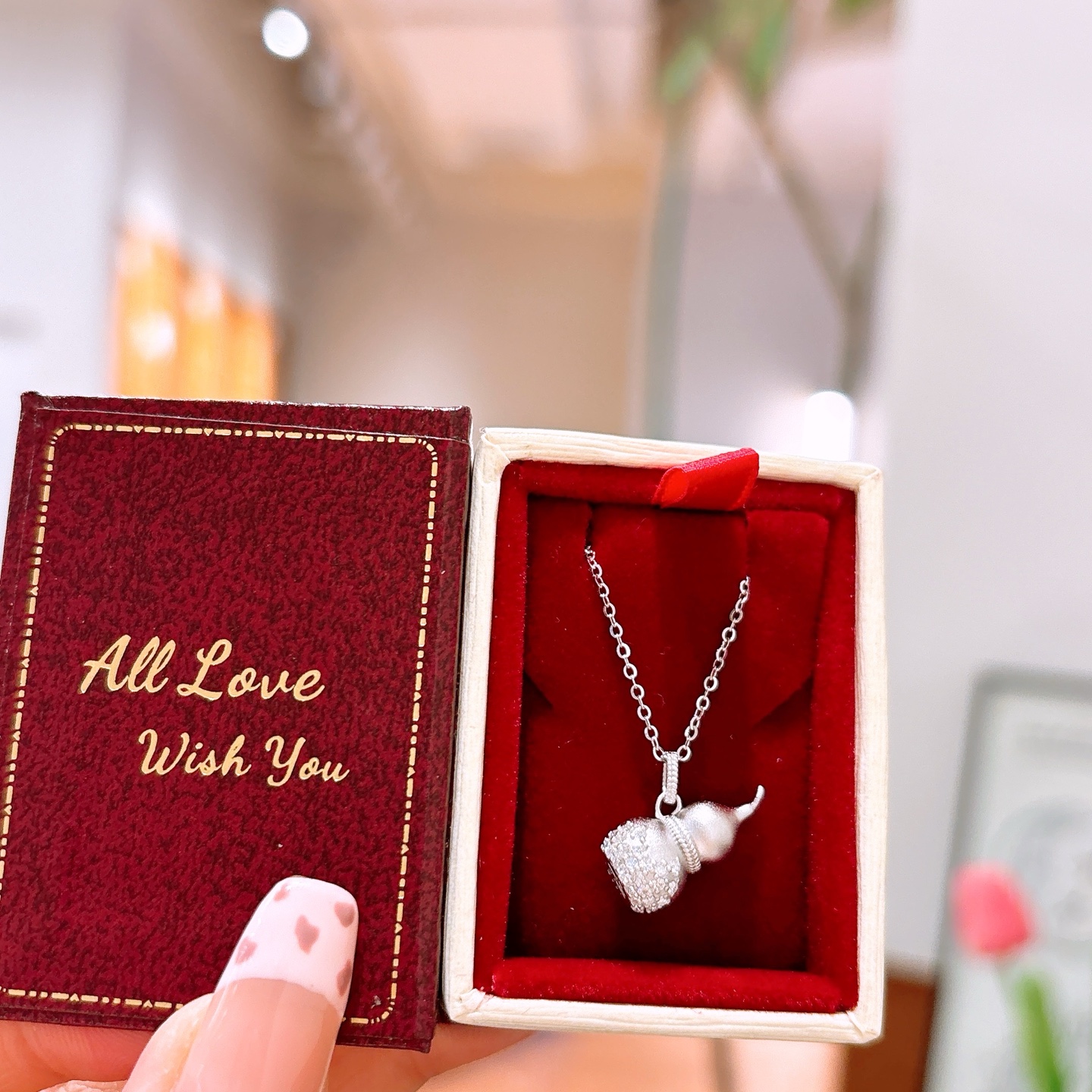 Fine Silver Moissanite Necklace Minimalist New Year Gold