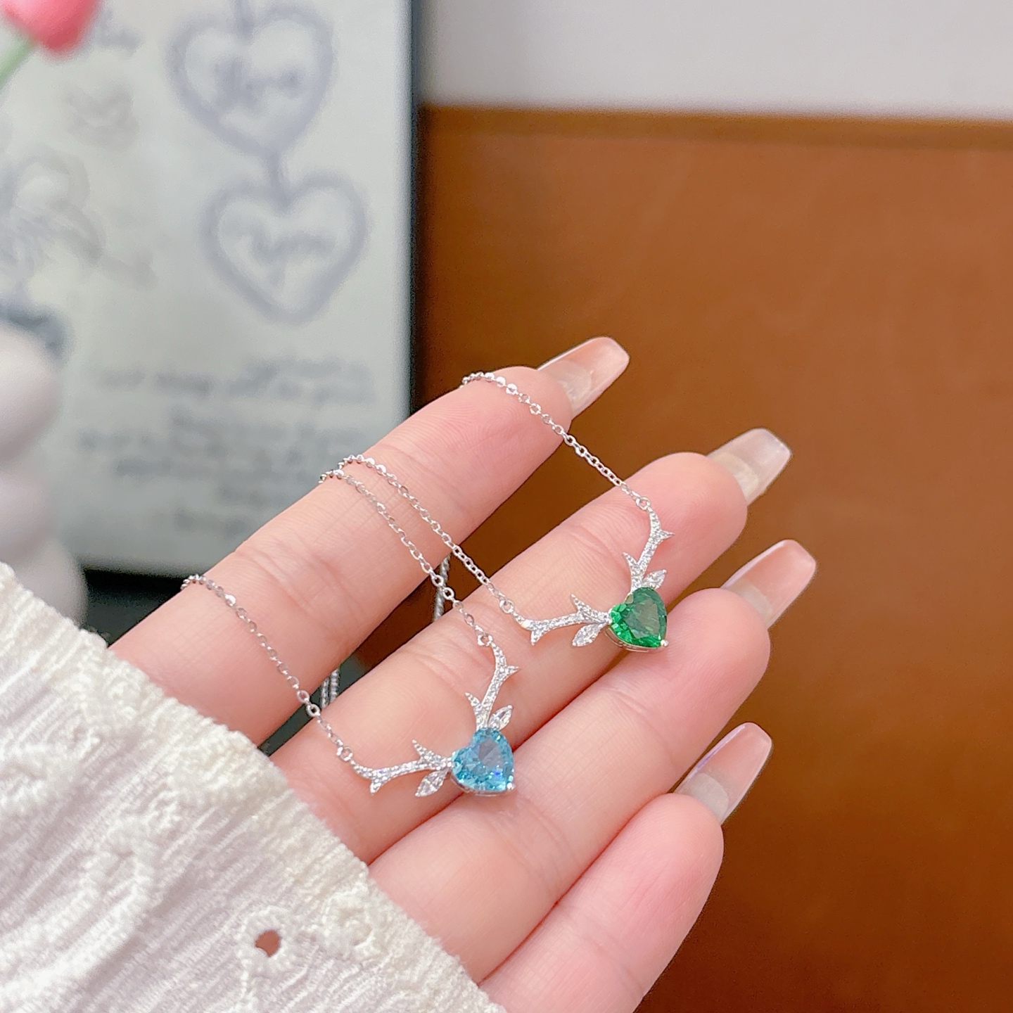 Solid Silver High Carbon Diamond Necklace Chic Travel Gold