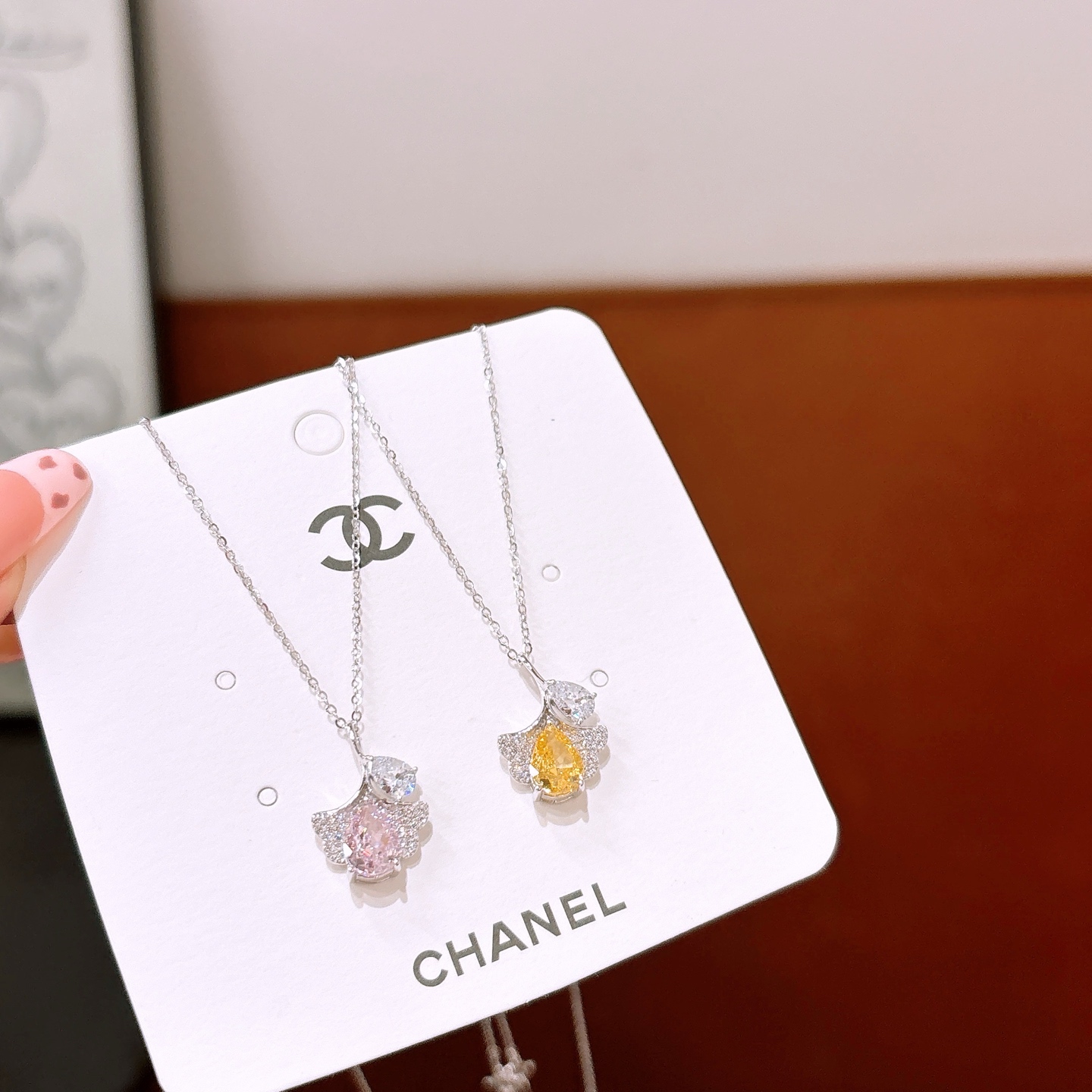 Nickel Free Silver High Carbon Diamond Necklace Light Luxury Confession