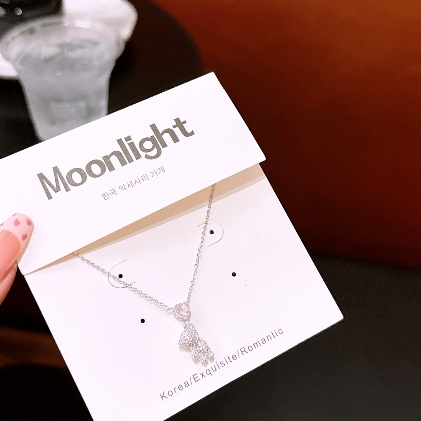 Low Allergy Silver High Carbon Diamond Necklace Girly Self-love Gold