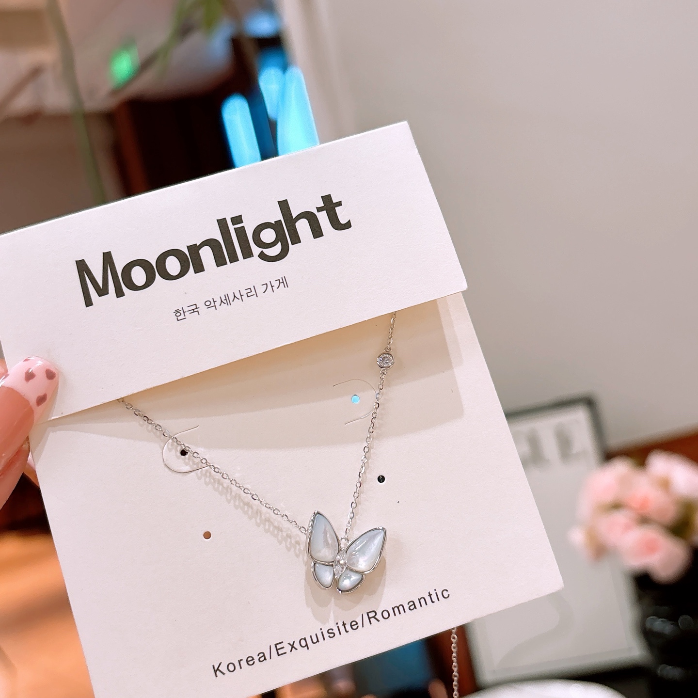 Hypoallergenic Silver Necklace Gentle Graduation Gold