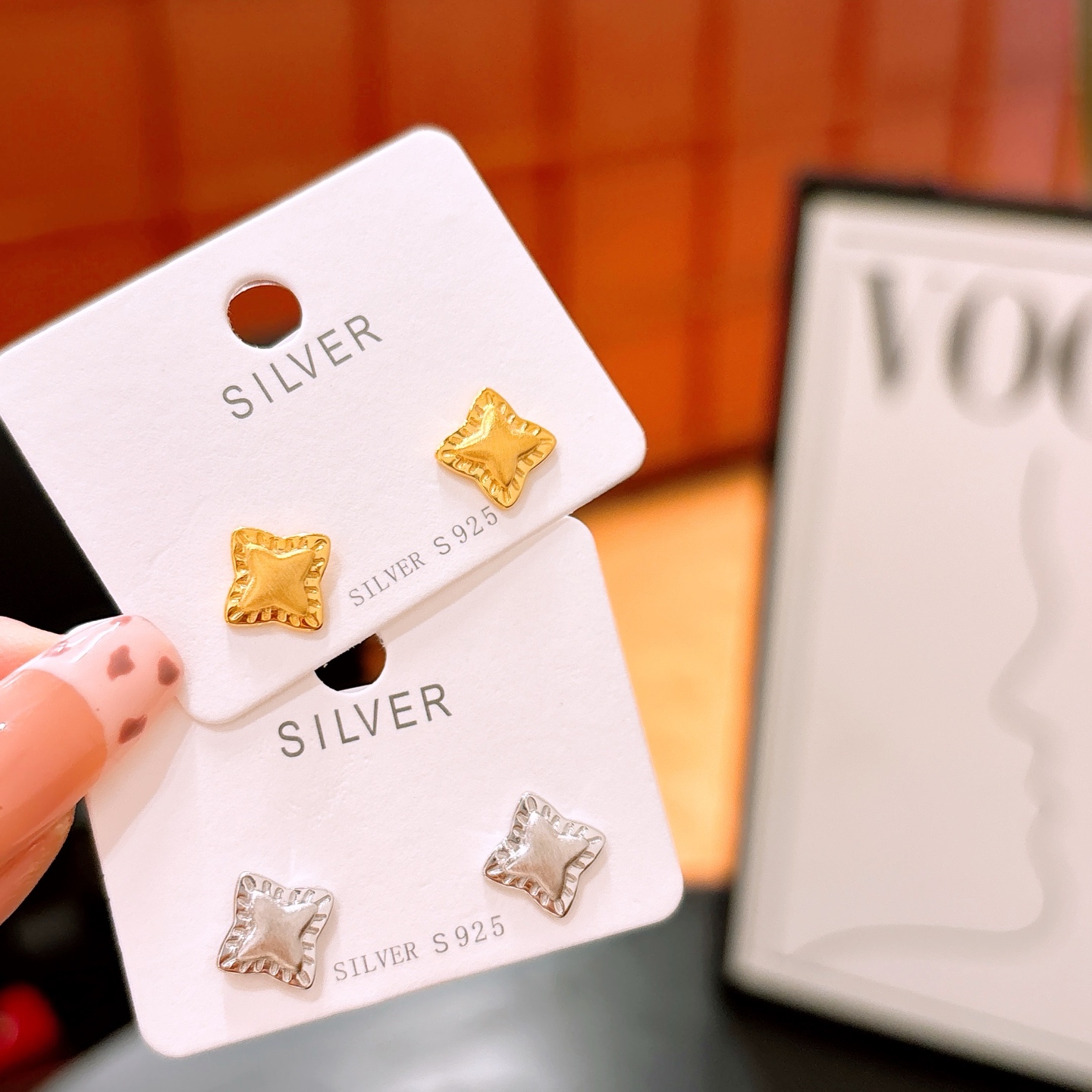 Fine Silver Earrings Pure Father's Day Silver