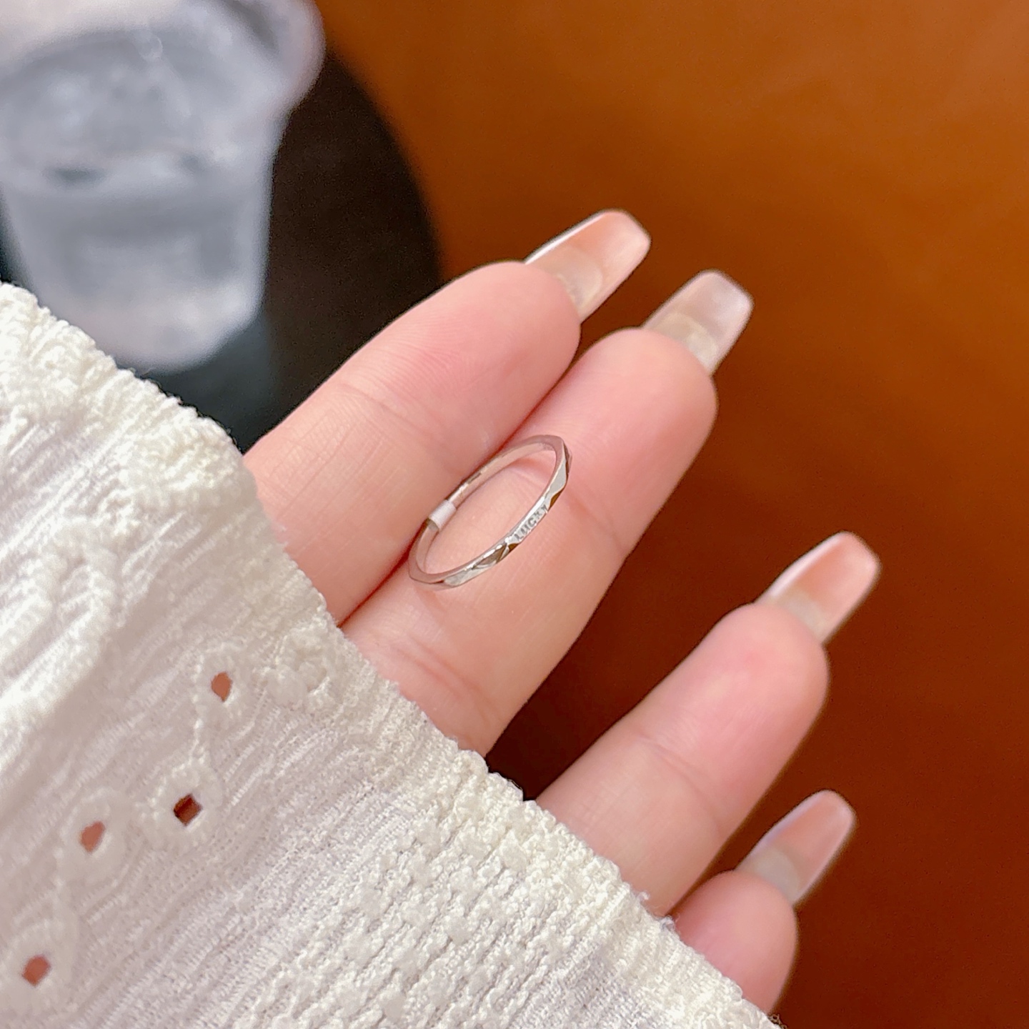 Hypoallergenic Silver Ring Artistic Christmas Silver