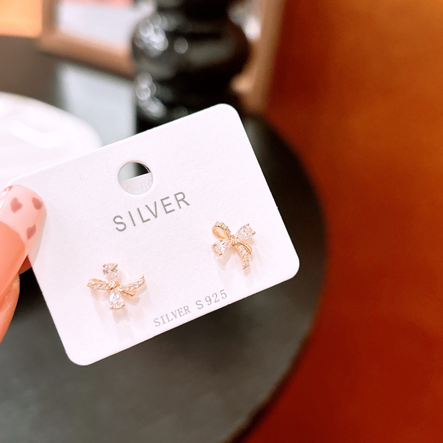 Fine Silver Earrings Light Luxury Teacher's Day Silver