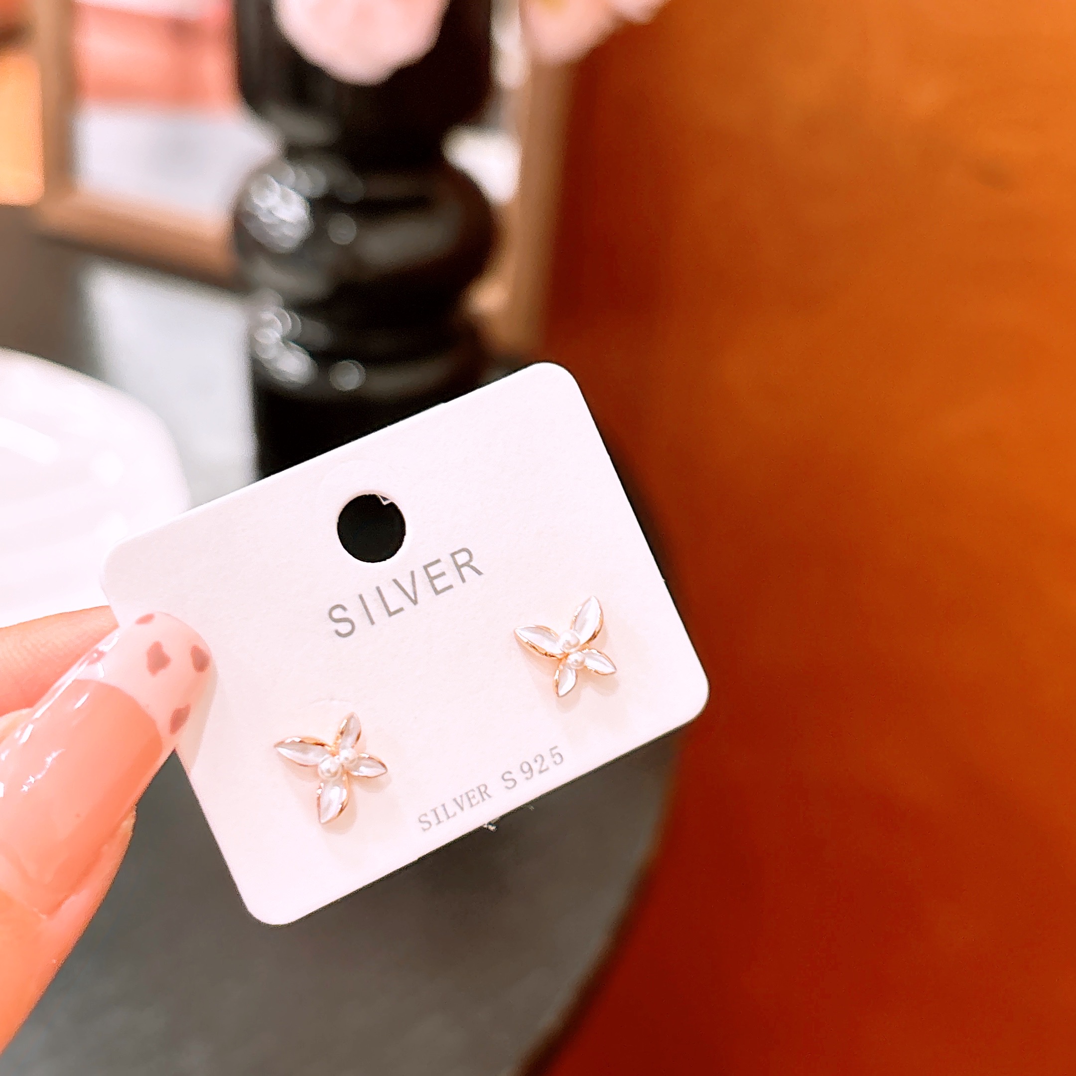 High Polish Silver Earrings Sweet & Cool Party Gold