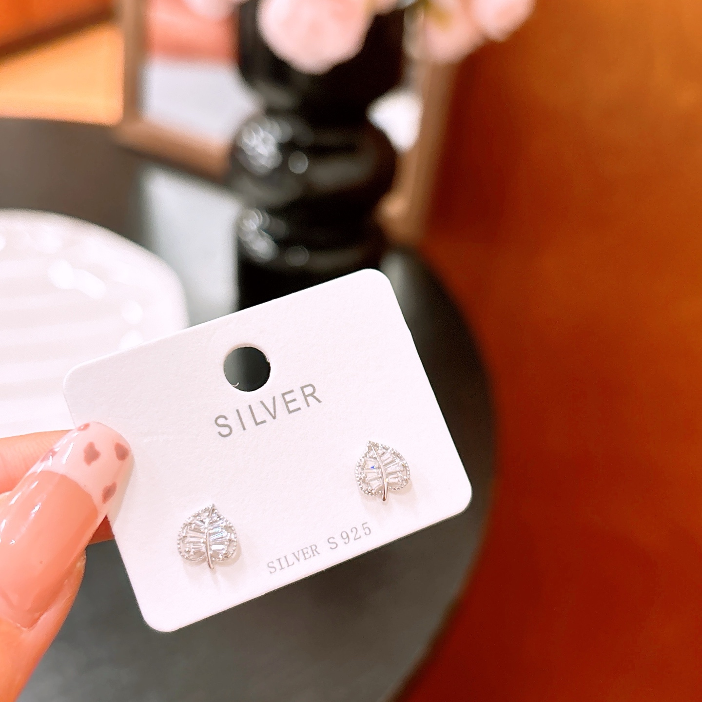 S925 Sterling Silver Earrings Premium Christmas Gold