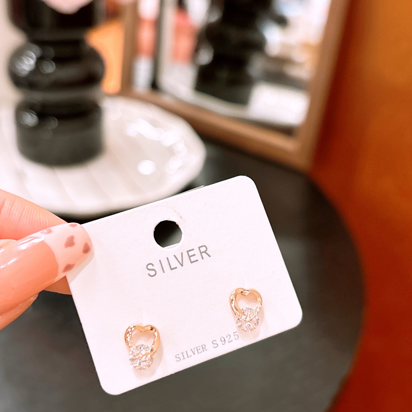 Low Allergy Silver Earrings Vintage Teacher's Day Gold