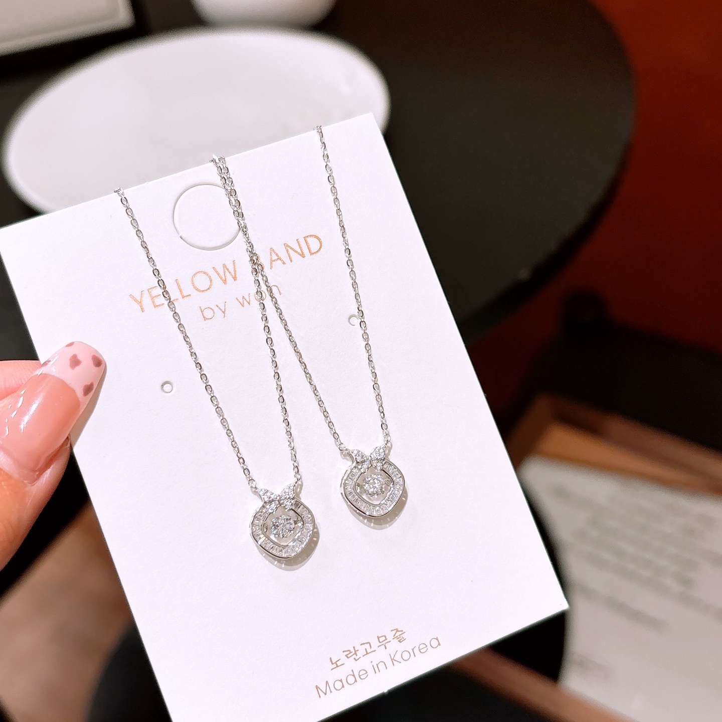 Low Allergy Silver Necklace Ultra Minimal Christmas Silver