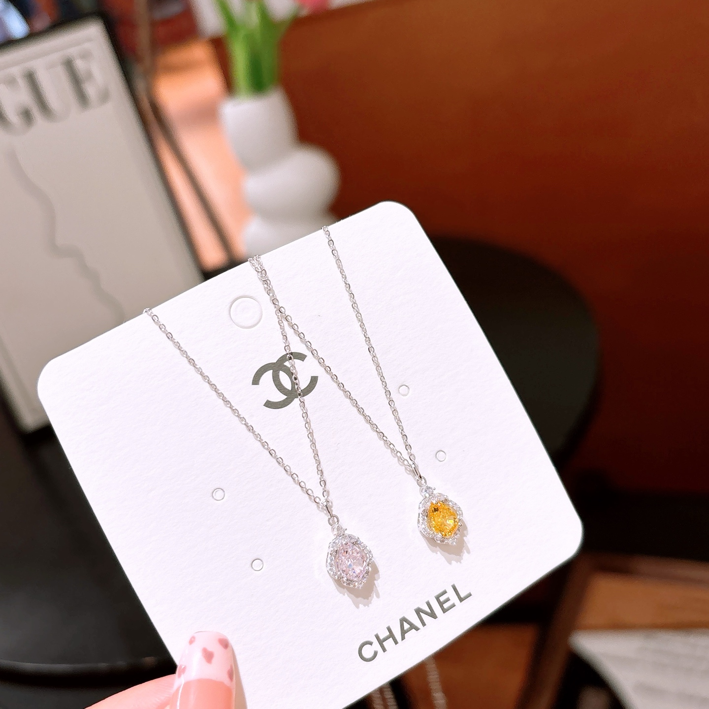 925 Silver High Carbon Diamond Necklace Soft Self-love Gold