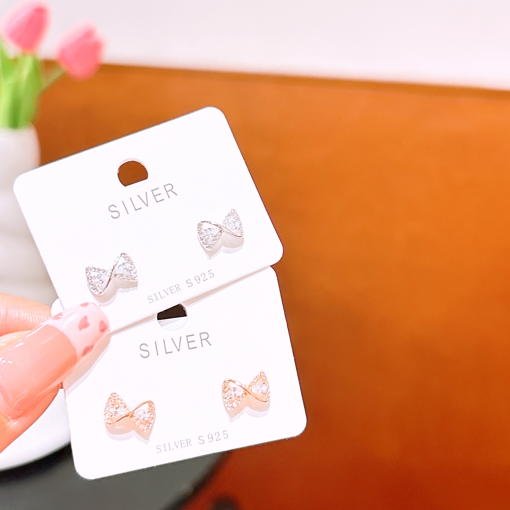 S925 Sterling Silver Earrings Minimalist Travel Silver