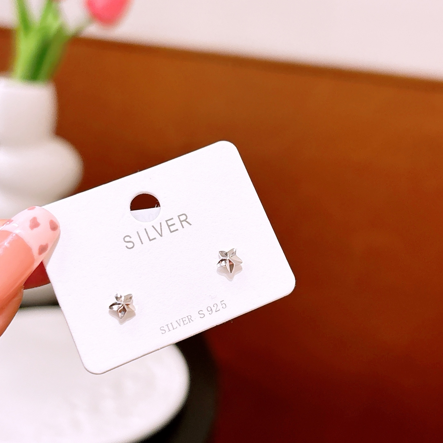 S925 Sterling Silver Earrings Soft Graduation Silver