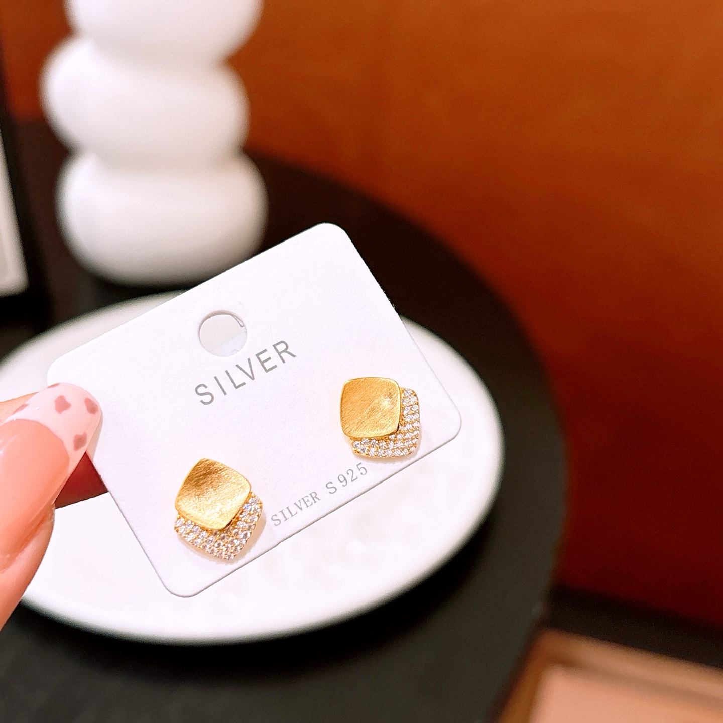 Nickel Free Silver Earrings Ethereal Teacher's Day Gold