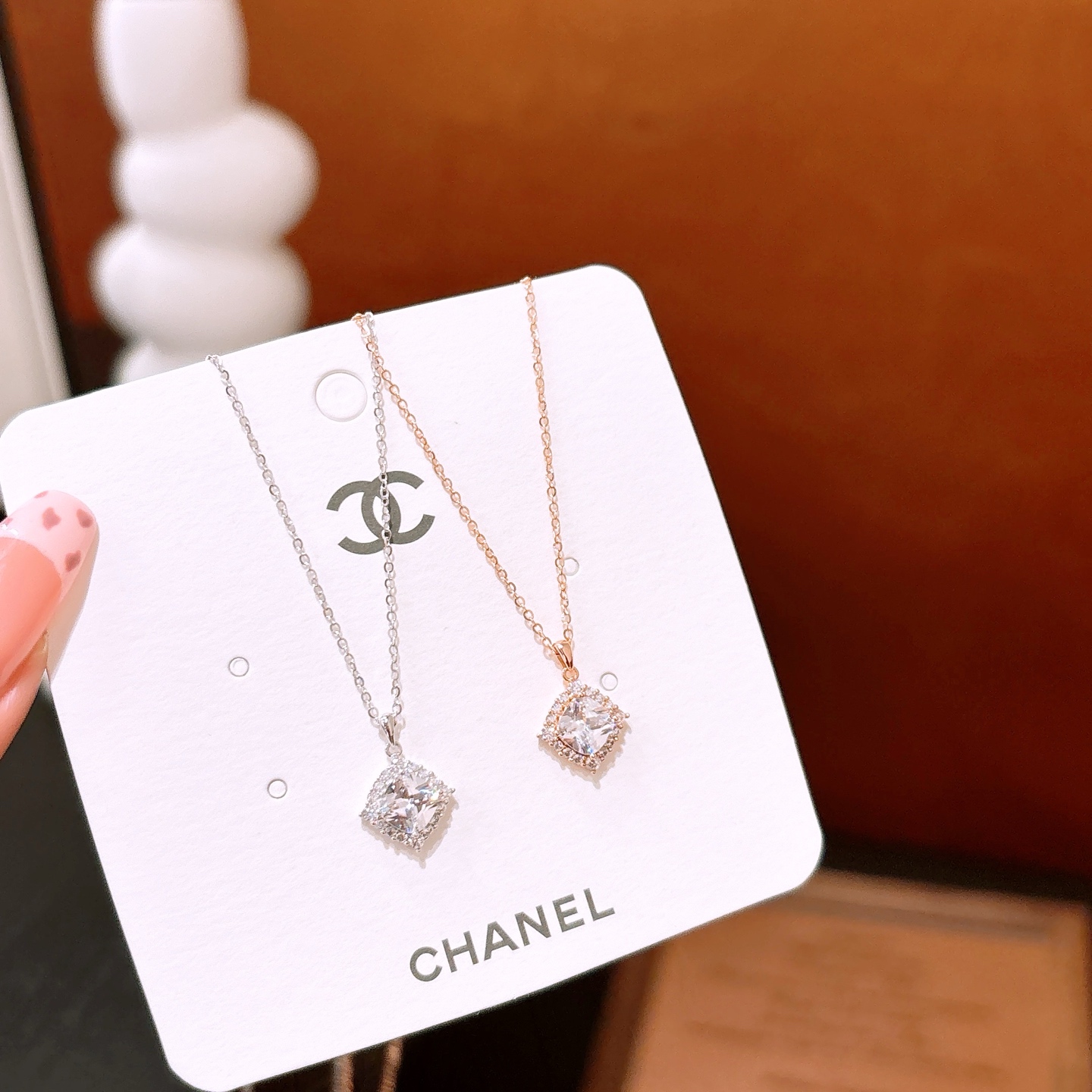 Hypoallergenic Silver Necklace Ethereal Mother's Birthday Gold