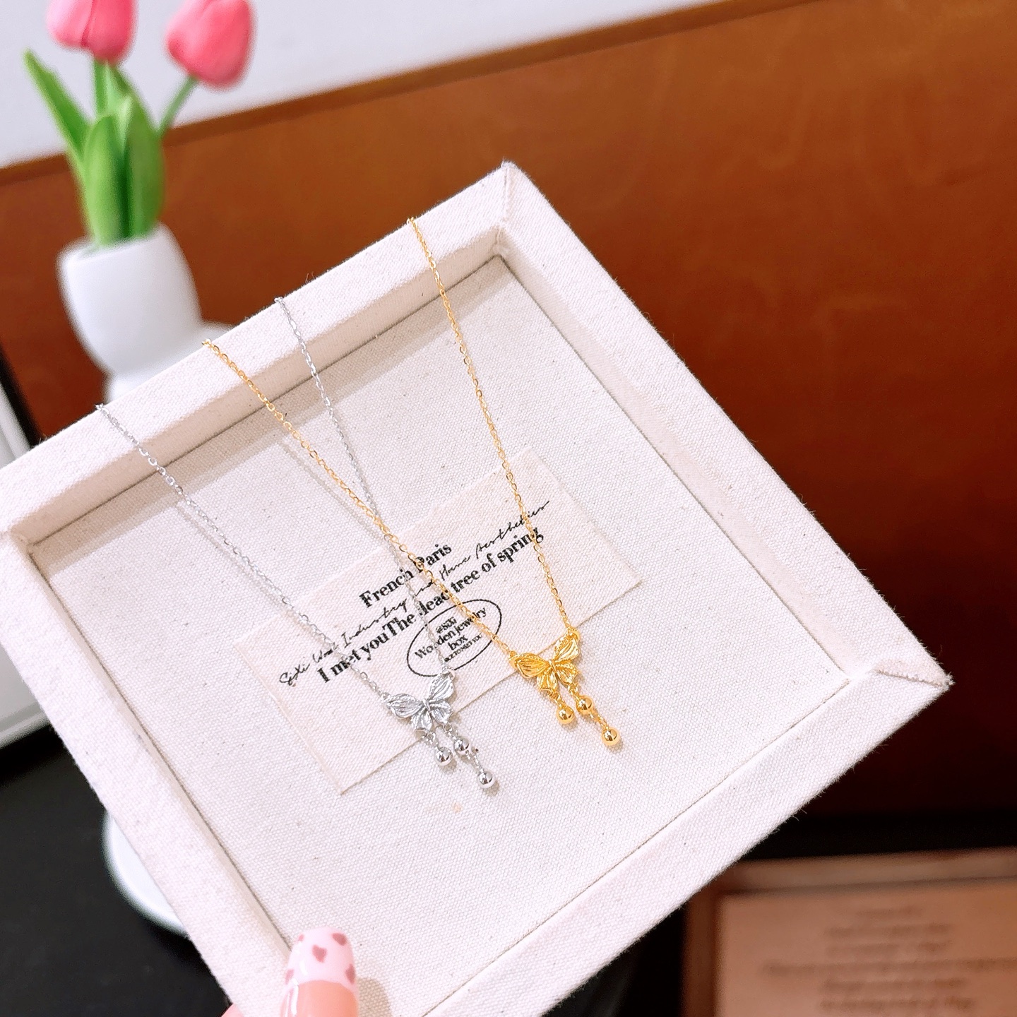 High Polish Silver Necklace Romantic Everyday Wear Silver