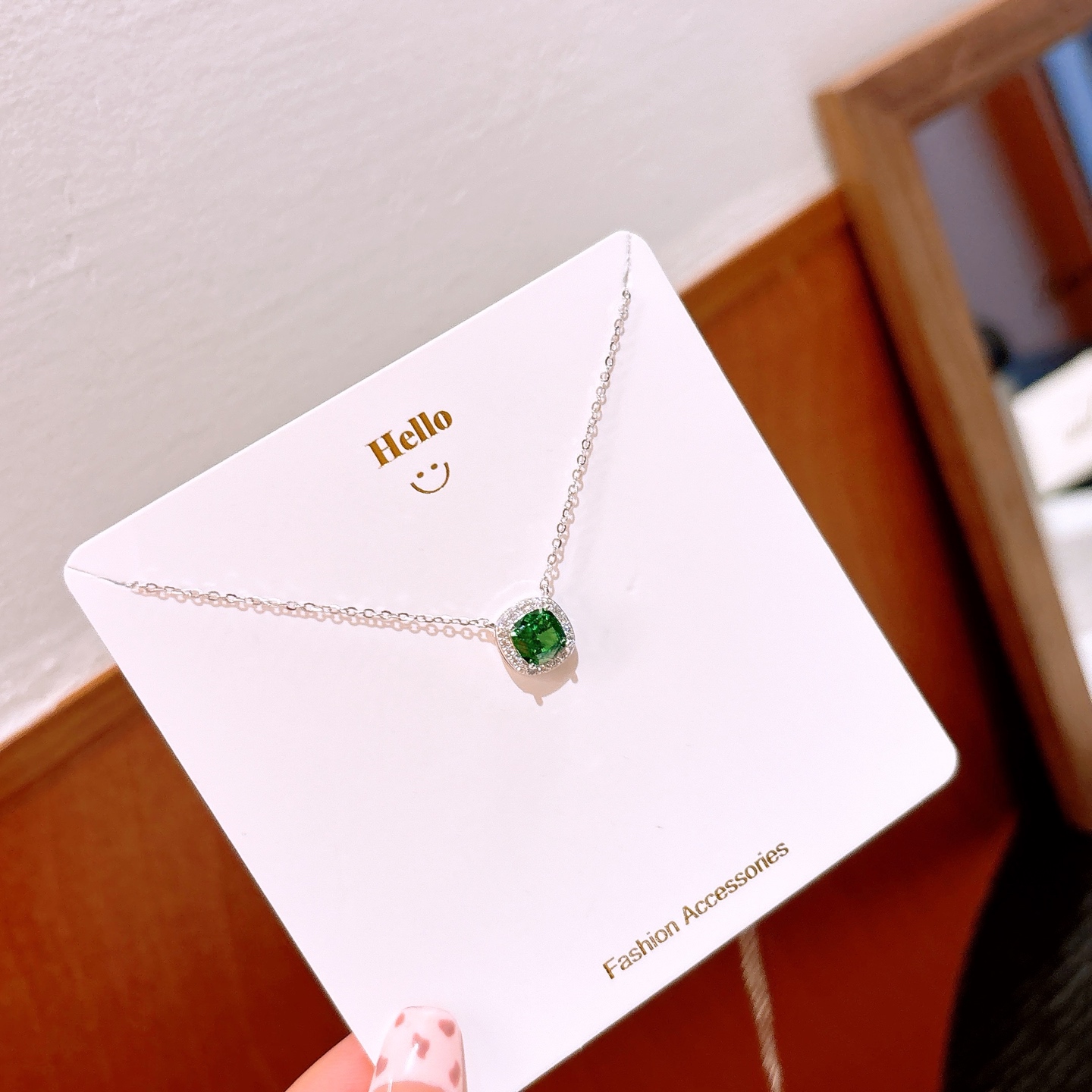 Low Allergy Silver High Carbon Diamond Necklace Intellectual Mother's Day