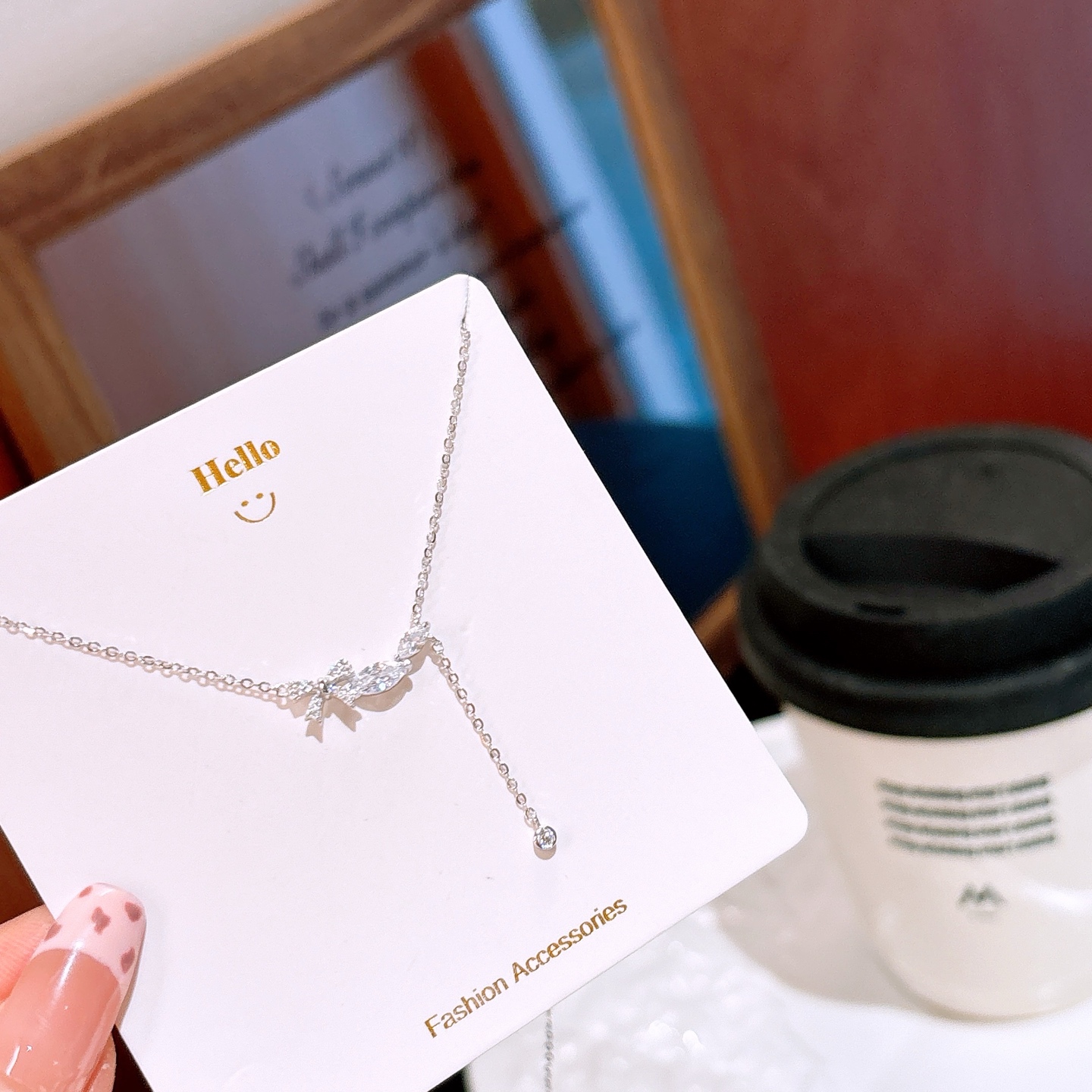 S925 Sterling Silver Necklace Ins Style Valentine's Day Gold