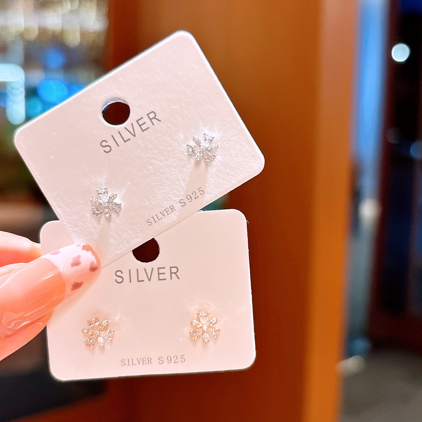 S925 Sterling Silver Earrings Ultra Minimal Office Silver