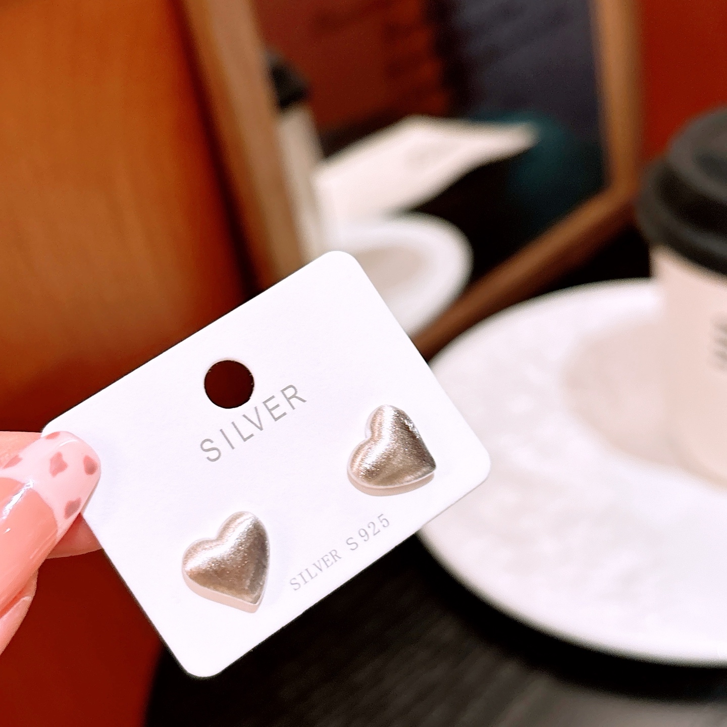 925 Silver Earrings Delicate Teacher's Day Gold