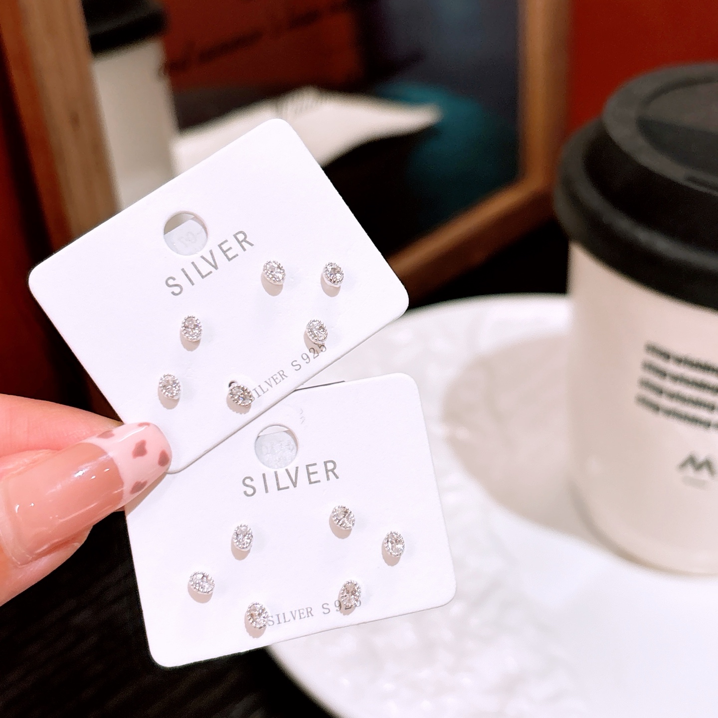 Low Allergy Silver Earrings Elegant New Year Silver