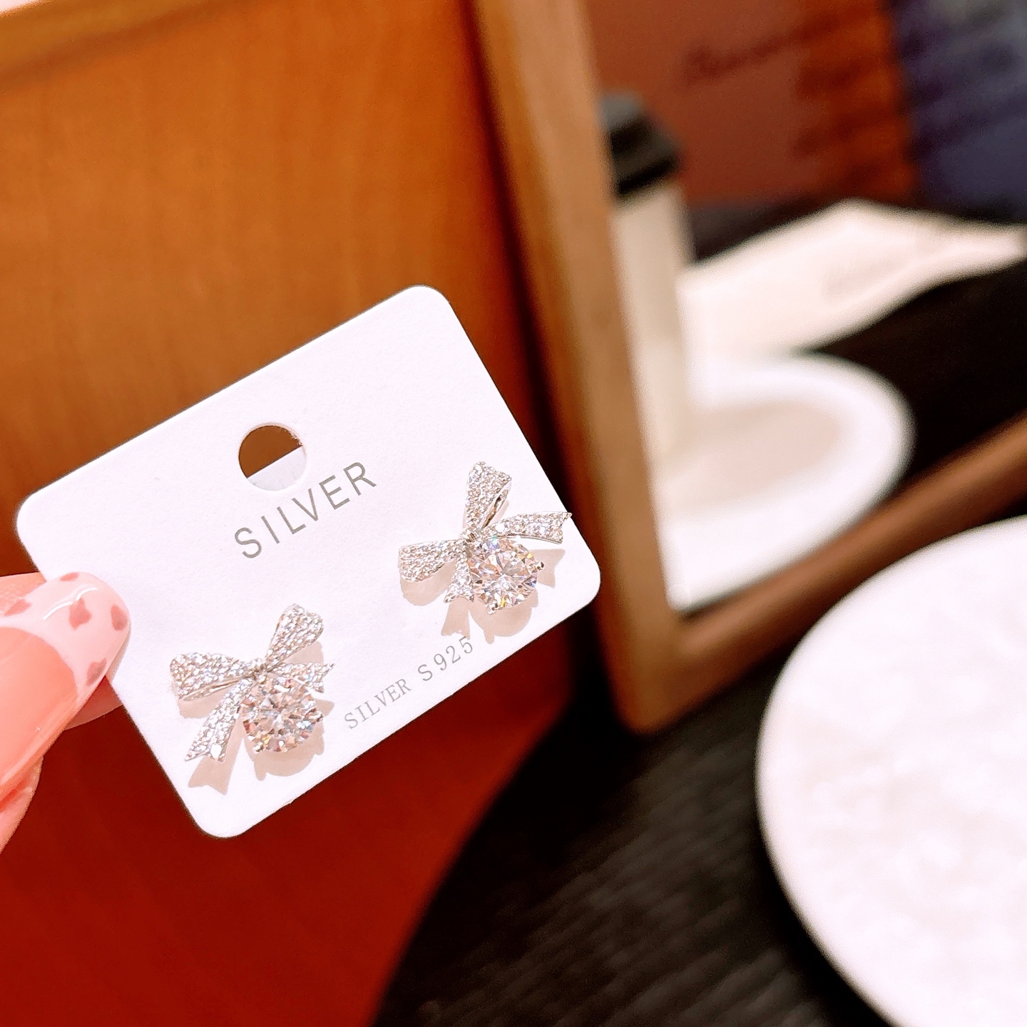 Fine Silver Earrings Precision Housewarming Gold