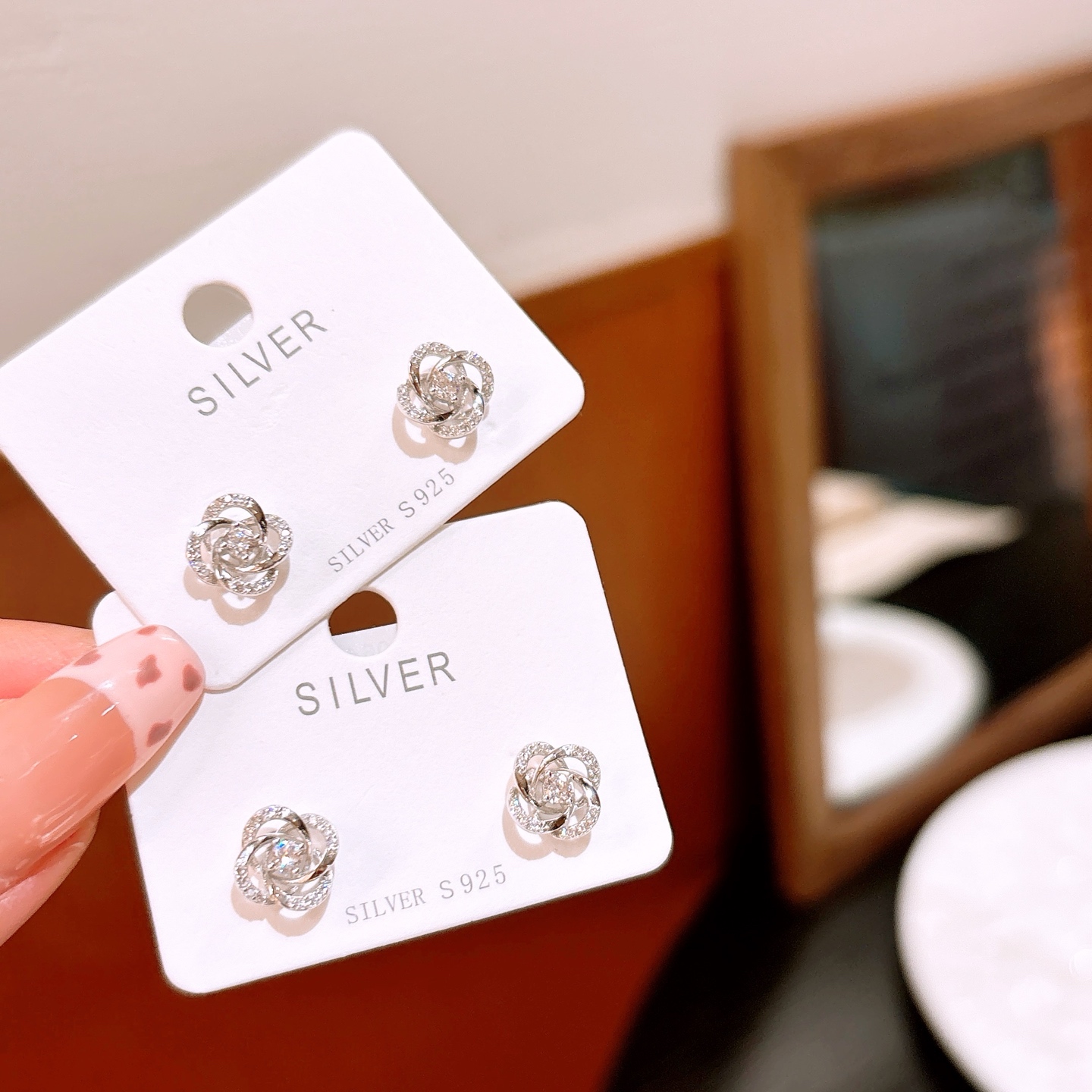 Nickel Free Silver Earrings Pure Wedding Silver