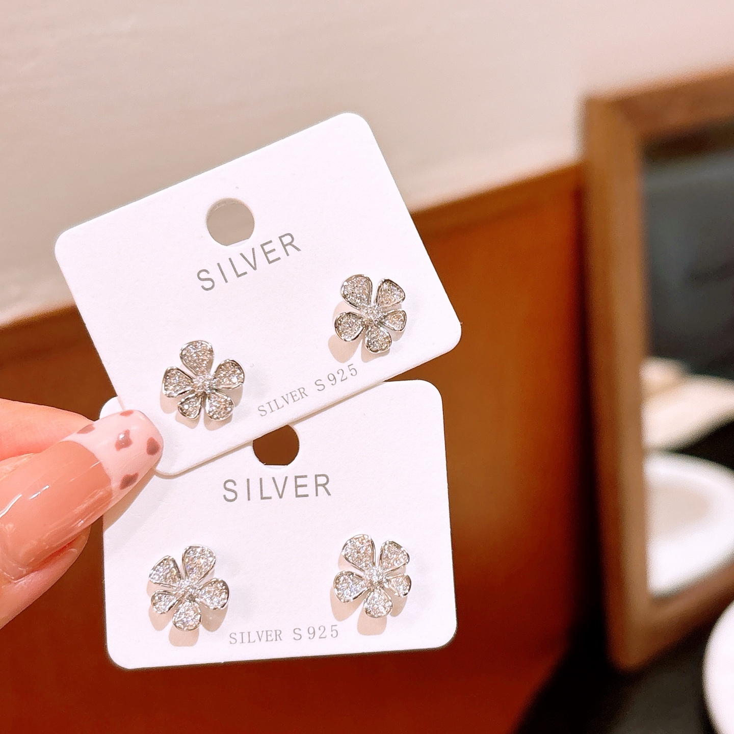 Low Allergy Silver Earrings Premium Wedding Registration Gold