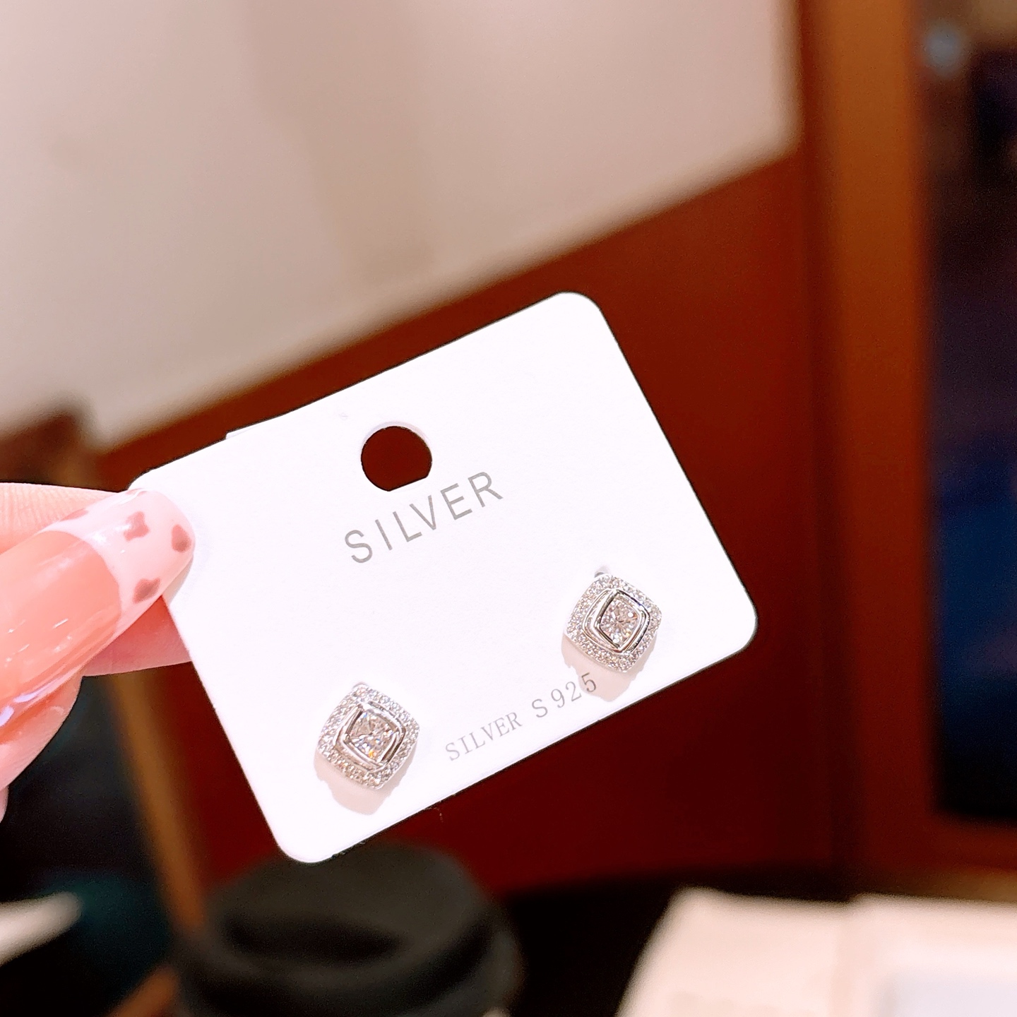 S925 Sterling Silver Earrings Vintage Anniversary Gold