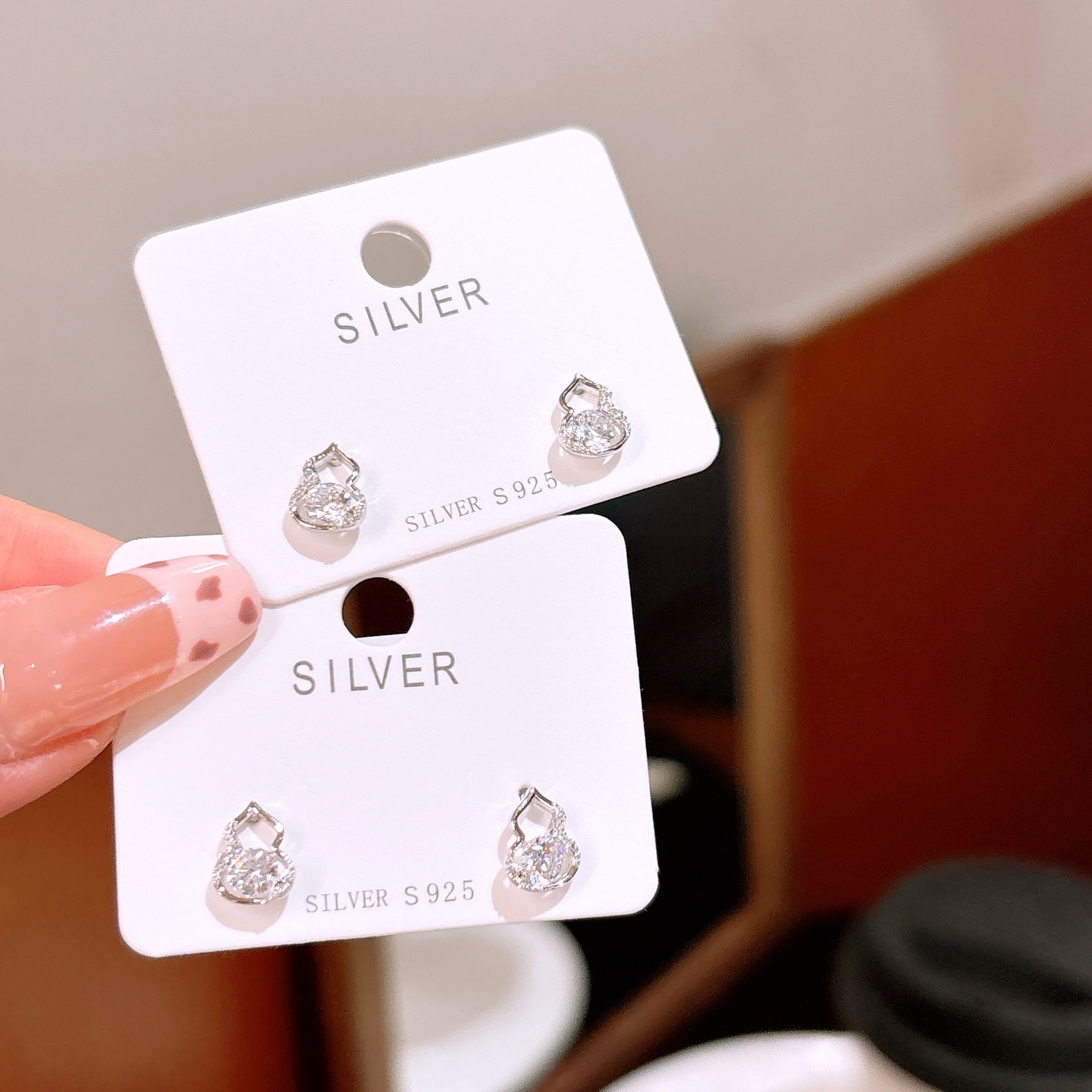 繊細S925スターリングシルバーイヤリングシルバー 年次パーティー