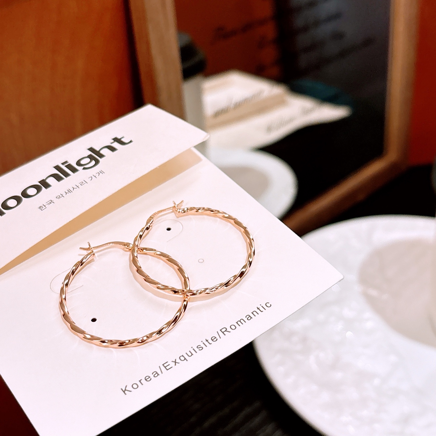 Hypoallergenic Silver Hoop Earrings Sweet & Cool Banquet Gold