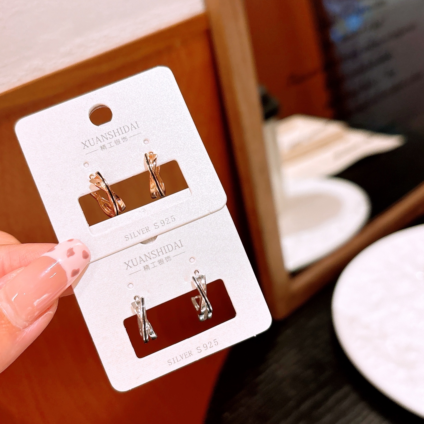 柔らか純銀イヤーカフシルバー 晩餐会