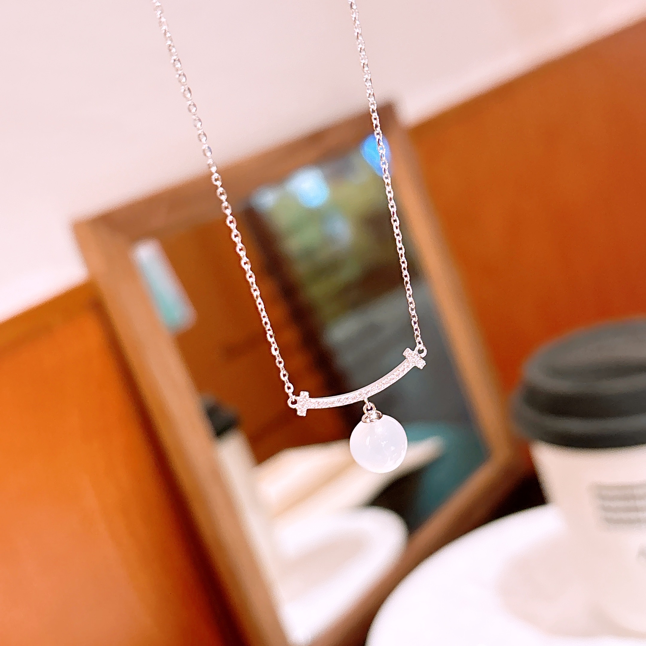 925 Silber Kette Mädchenhaft Büro Silber