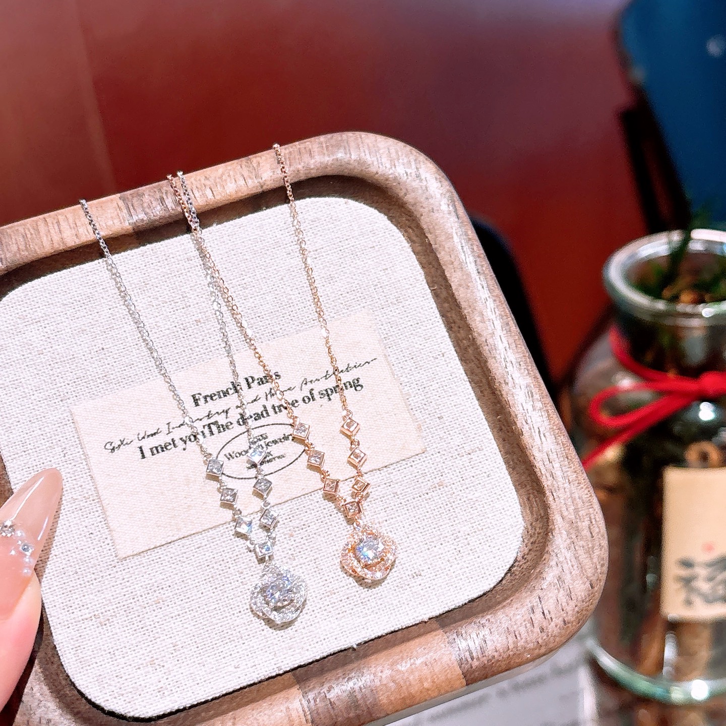 Nickel Free Silver Necklace Girly Wedding Gold