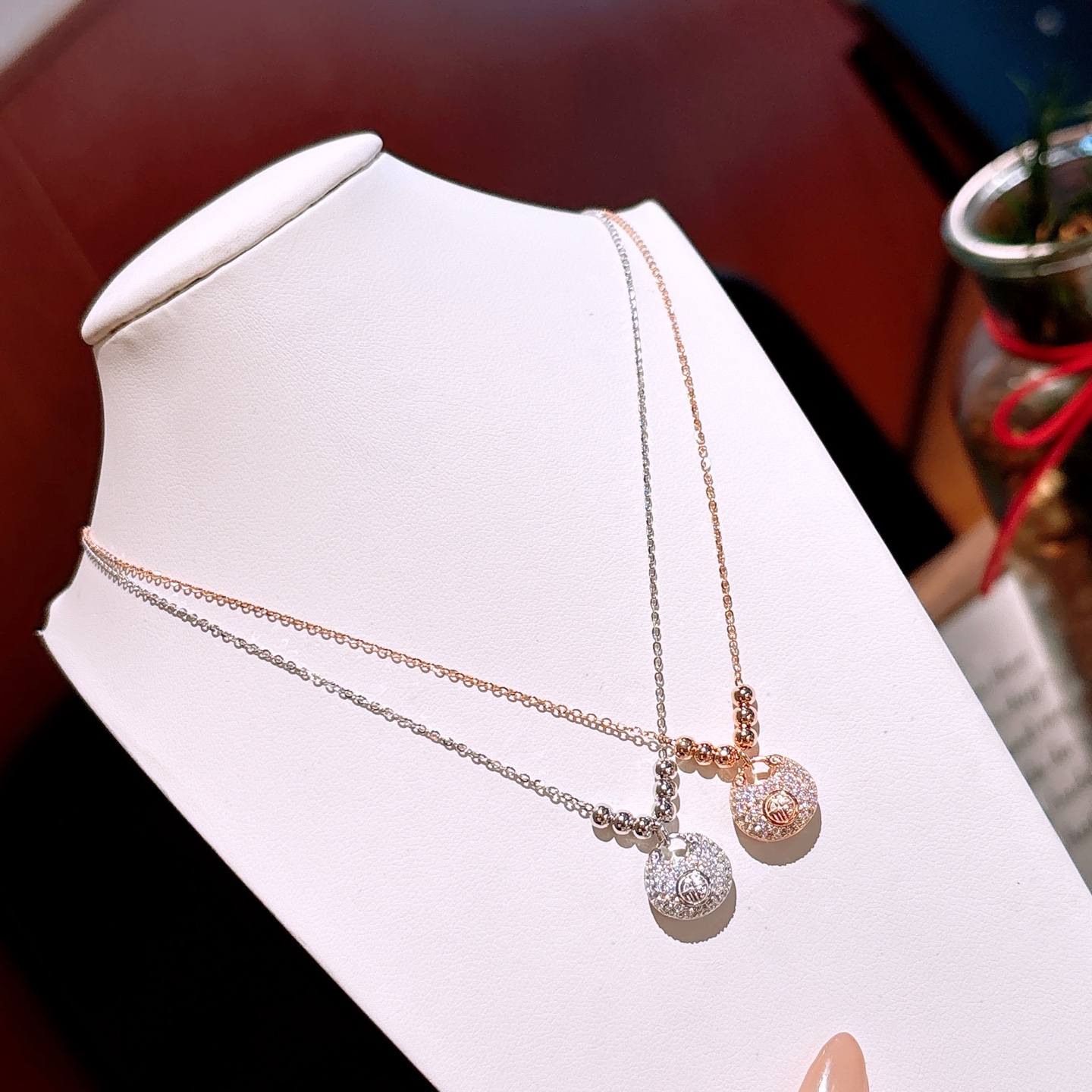 Nickel Free Silver Necklace Lively Mother's Birthday Silver