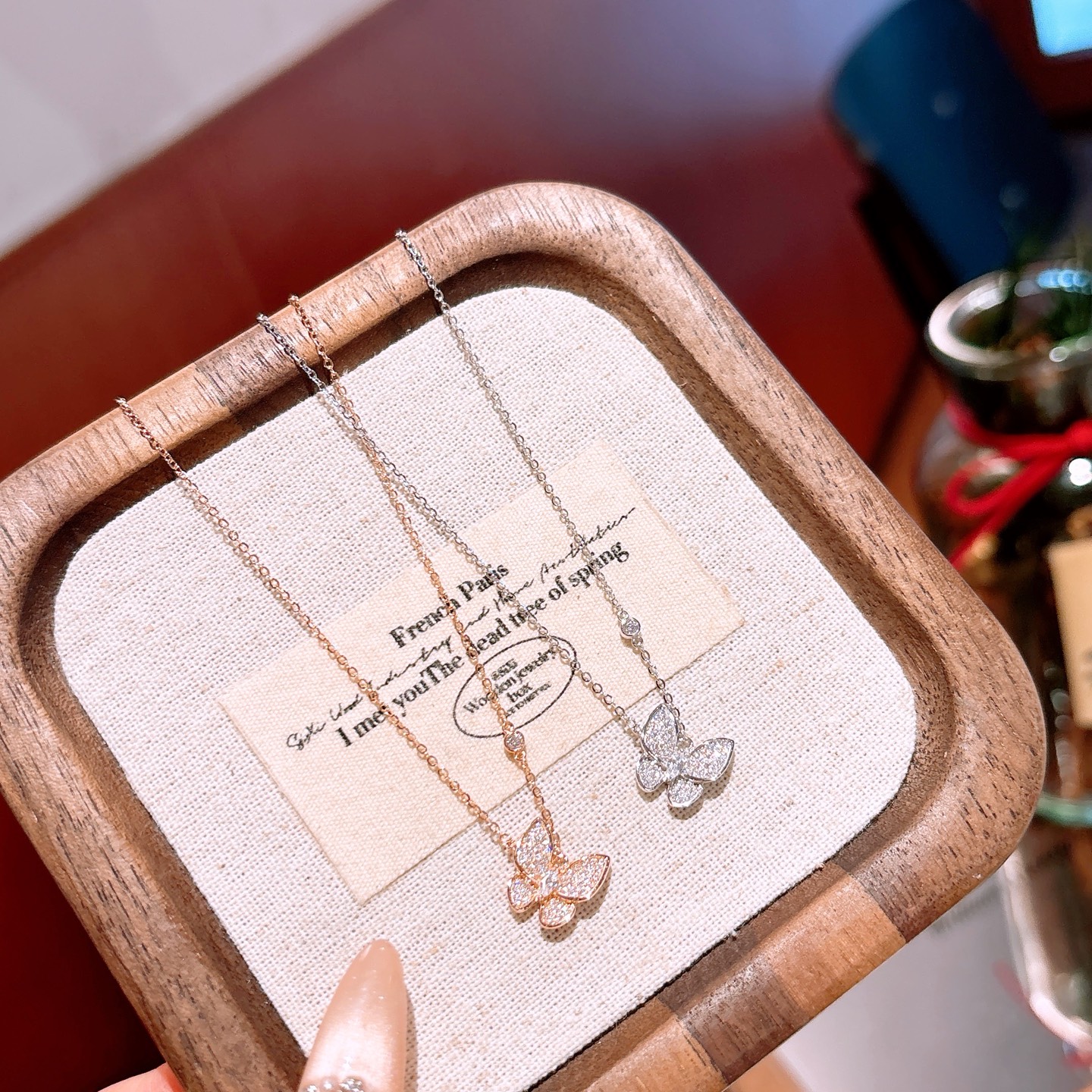 925 Silver Necklace Soft New Year Gold